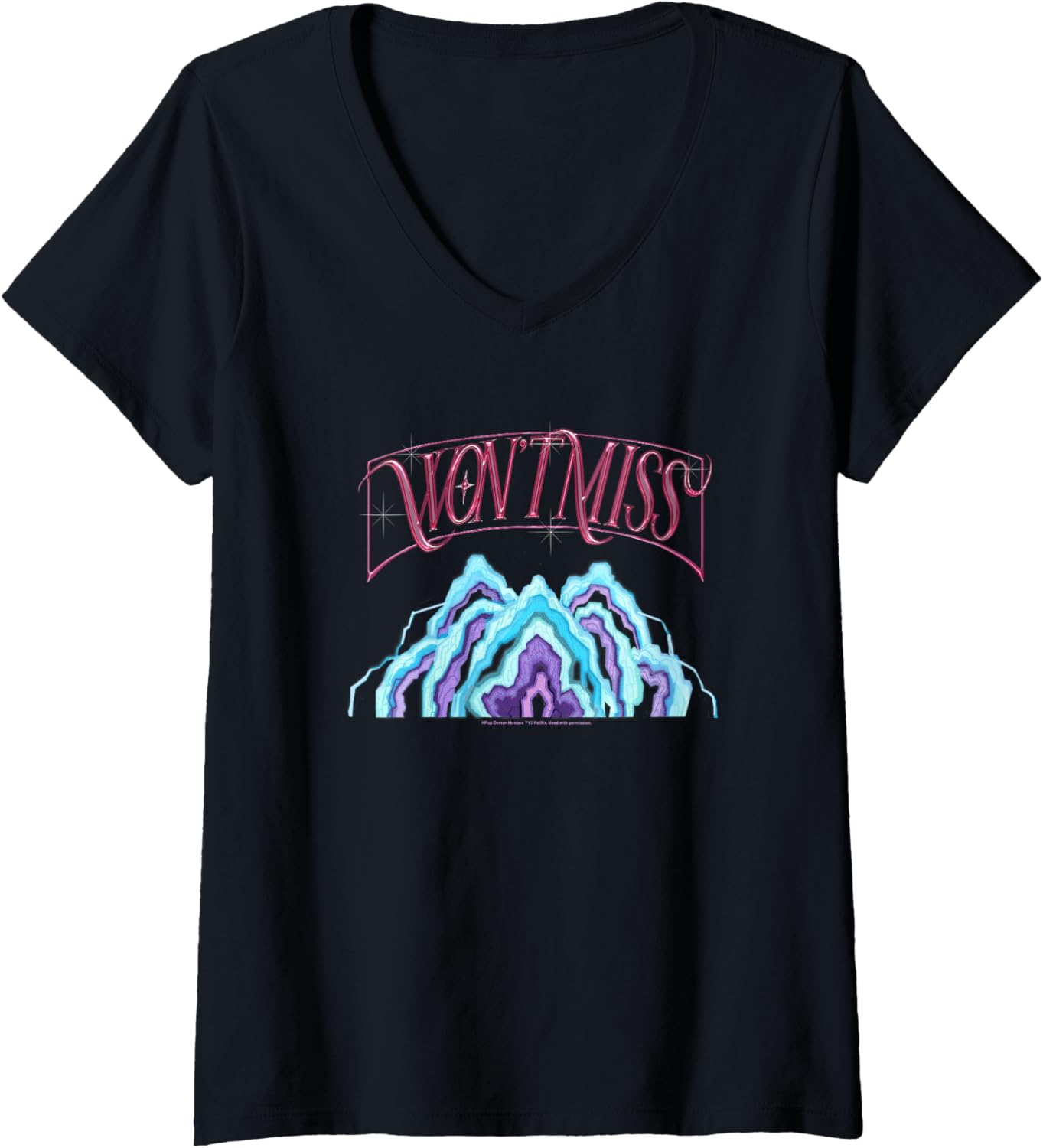 Womens Kpop Demon Hunters Mira's Outfit Cosplay V-Neck