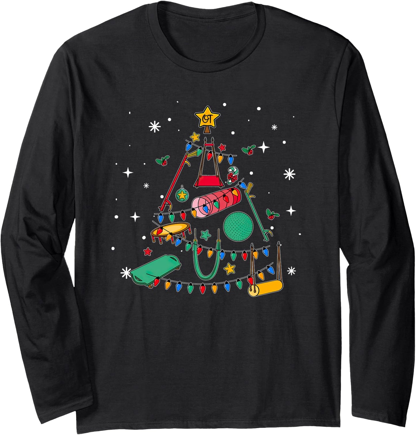 OT Christmas Tree Christmas Occupational Therapy COTA Long Sleeve
