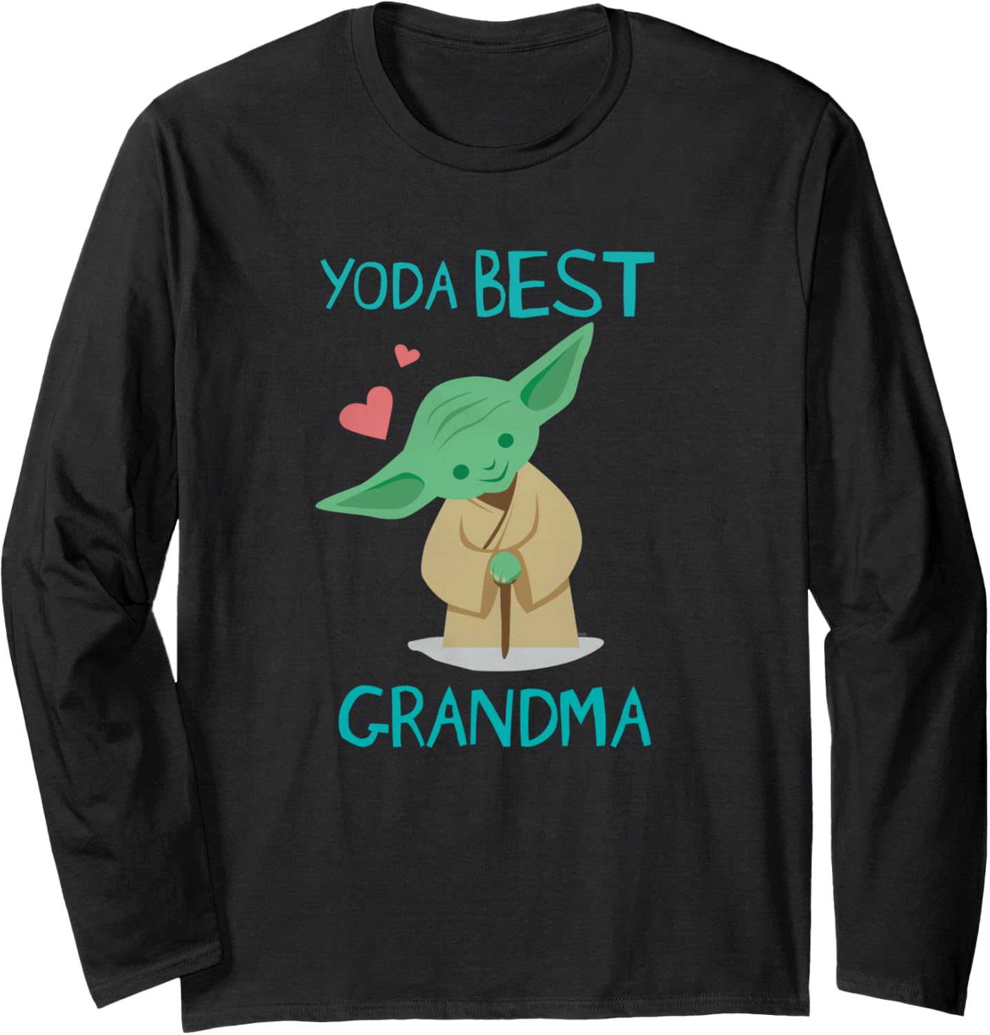 Star Wars Yoda Best Grandma Yoda Chibi Portrait Mother\u2019s Day Long Sleeve