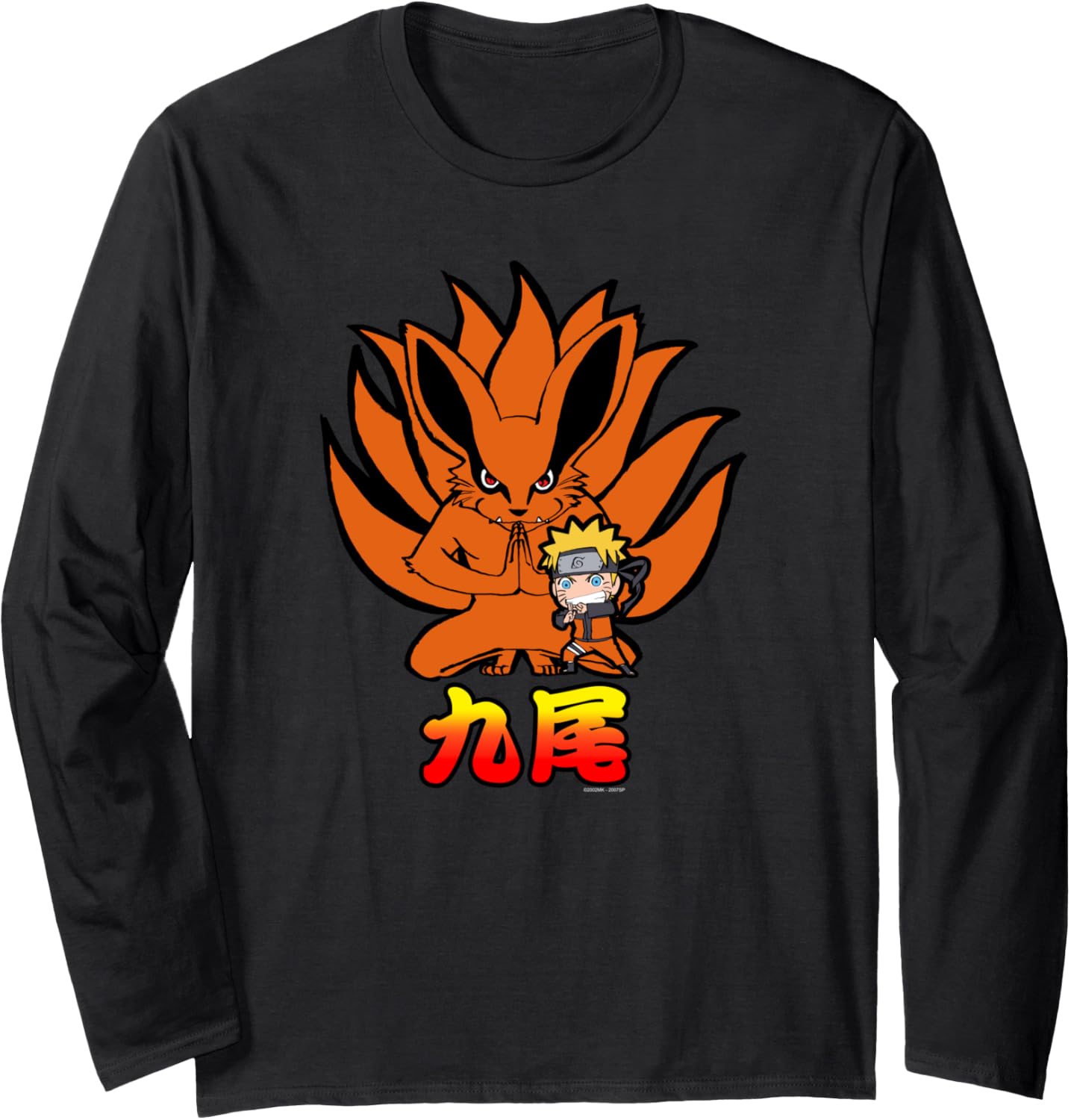 Naruto Shippuden Naruto Kurama Nine Tails Chibi Long Sleeve