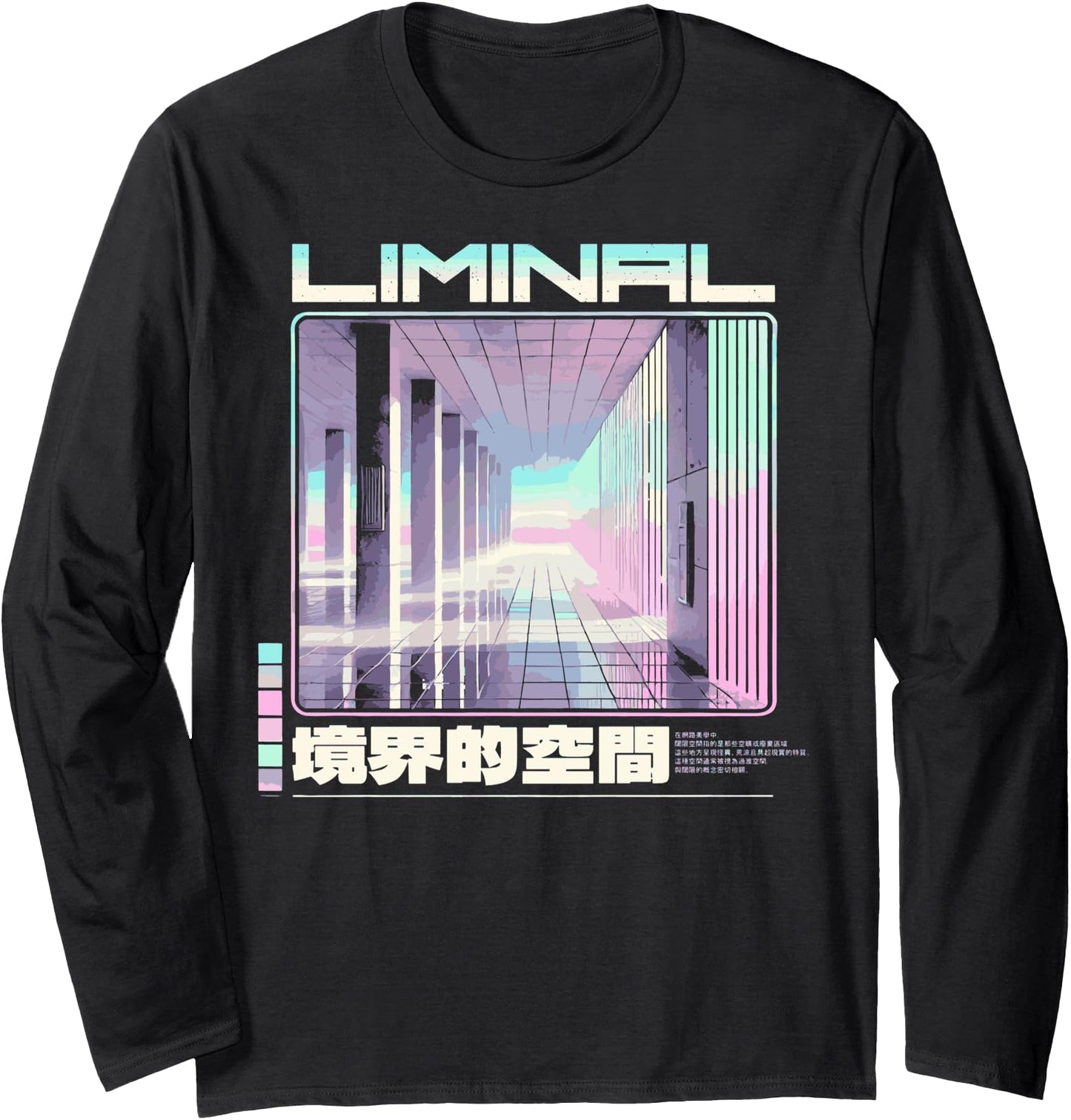 Aesthetic Vaporwave 80s 90s Japanese Kawaii Pastel Goth Long Sleeve
