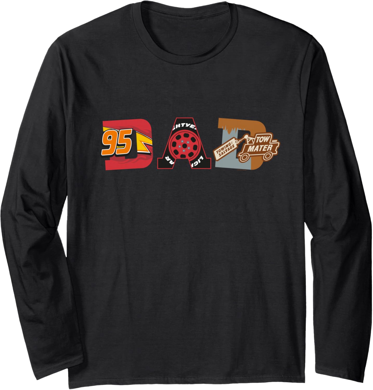 Disney and Pixar\u2019s Cars Dad Father\u2019s Day Birthday Long Sleeve