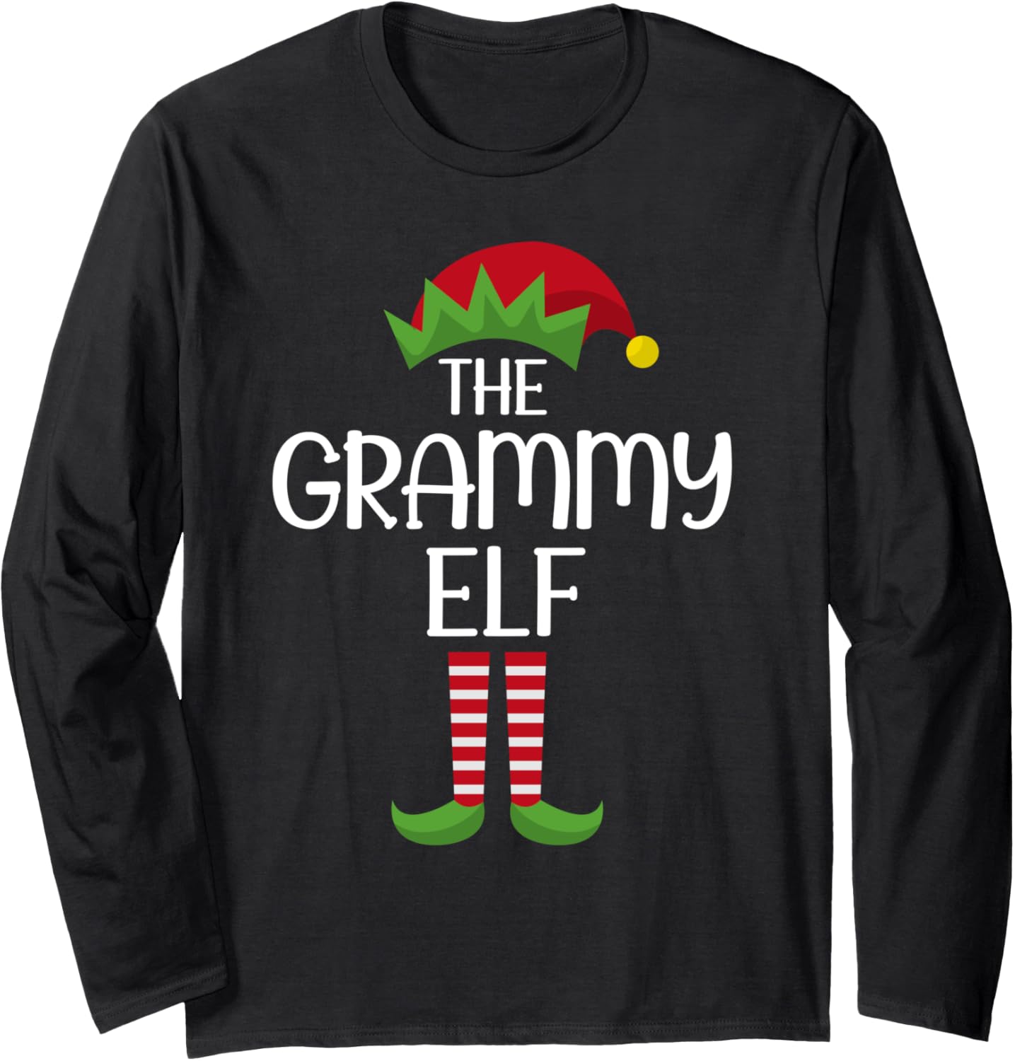 Elf Group Matching Family Christmas Costume The Grammy Elf Long Sleeve