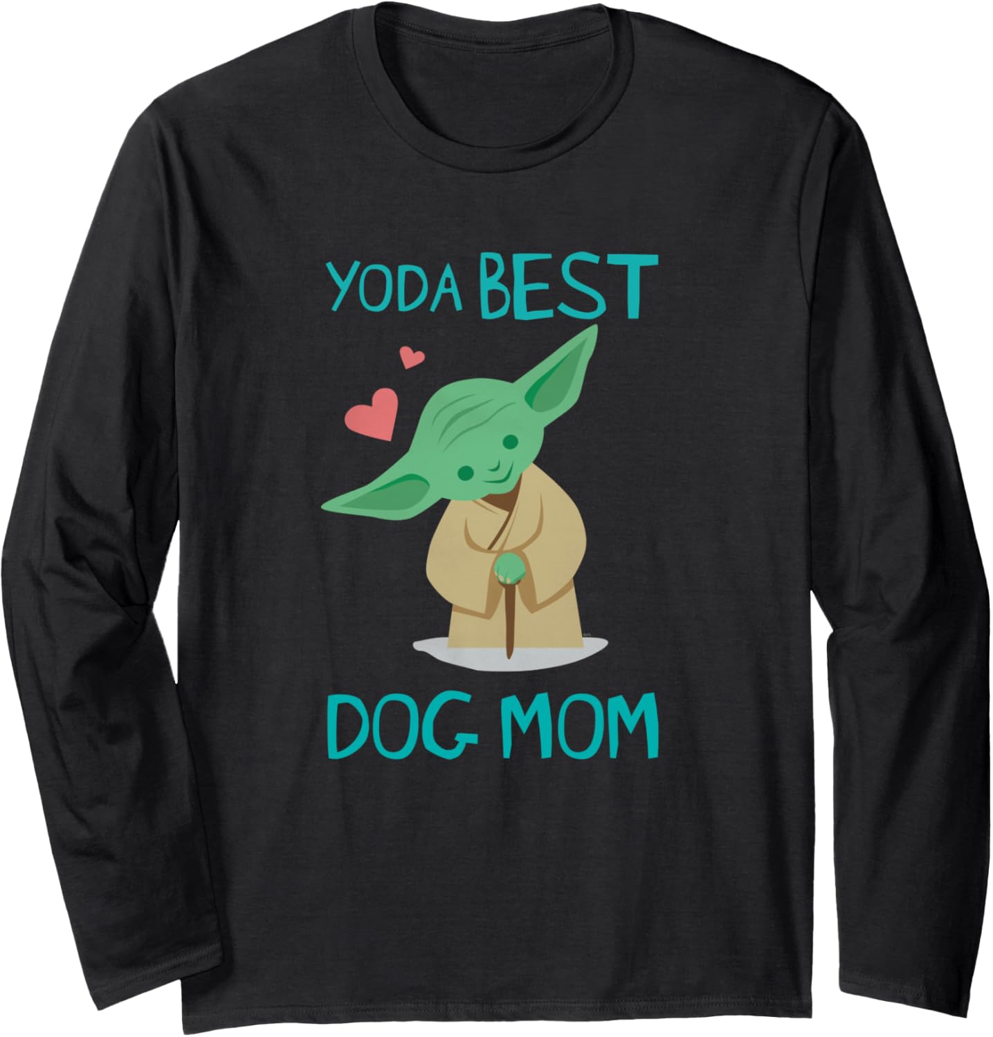 Star Wars Yoda Best Dog Mom Yoda Chibi Portrait Family Long Sleeve