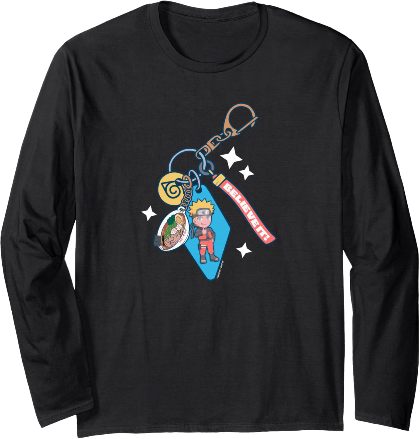 Naruto Shippuden Keychain Collage Chibi Naruto Anime Long Sleeve