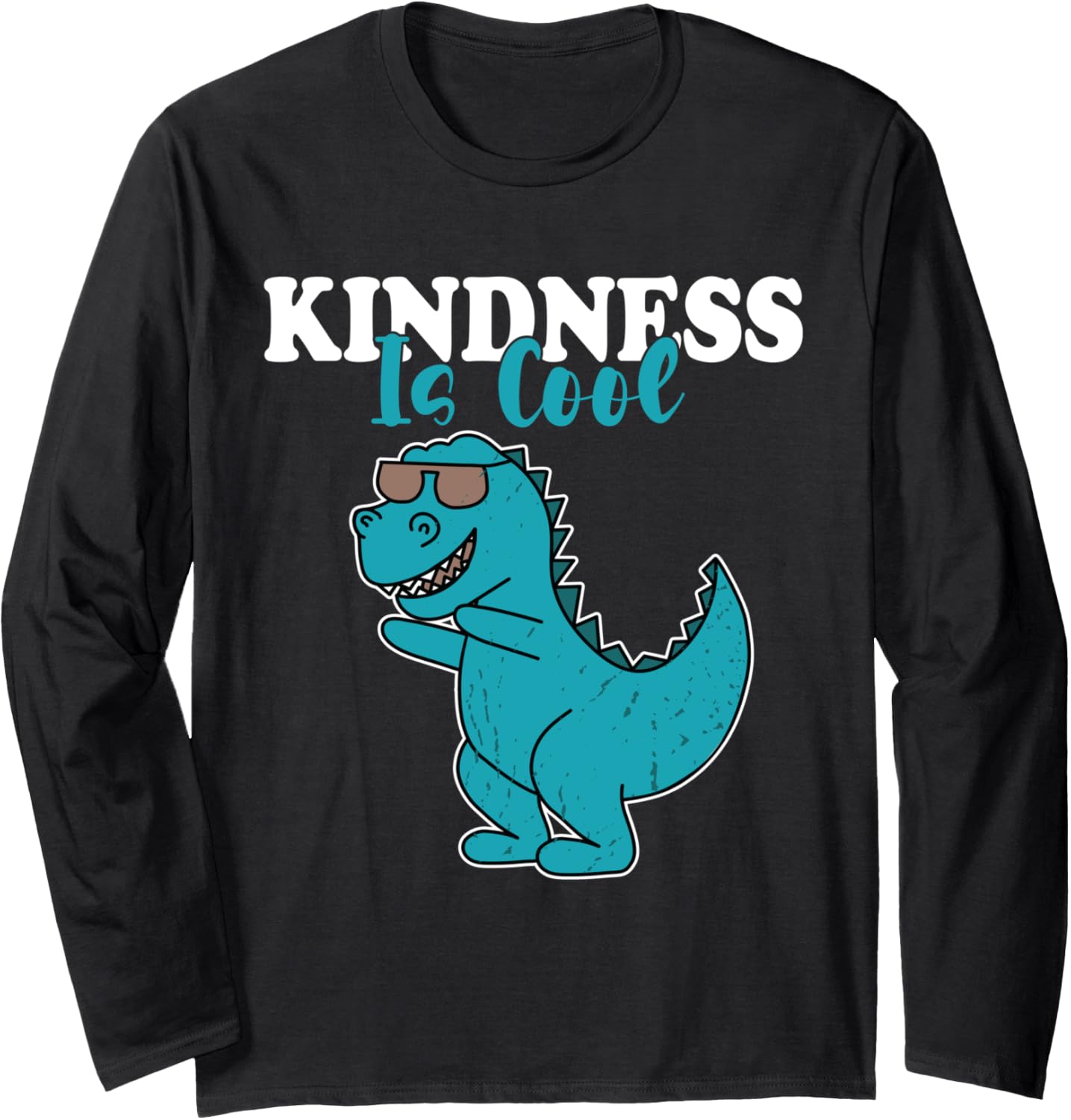 Boys Dino Kindness Is Cool Kindness Kids Long Sleeve