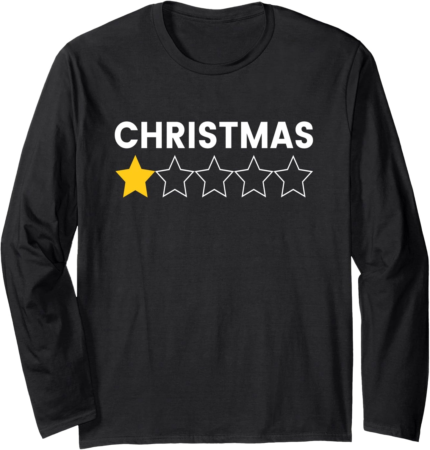 Bah Humbug Funny Ugly Christmas Sweater One Star Long Sleeve