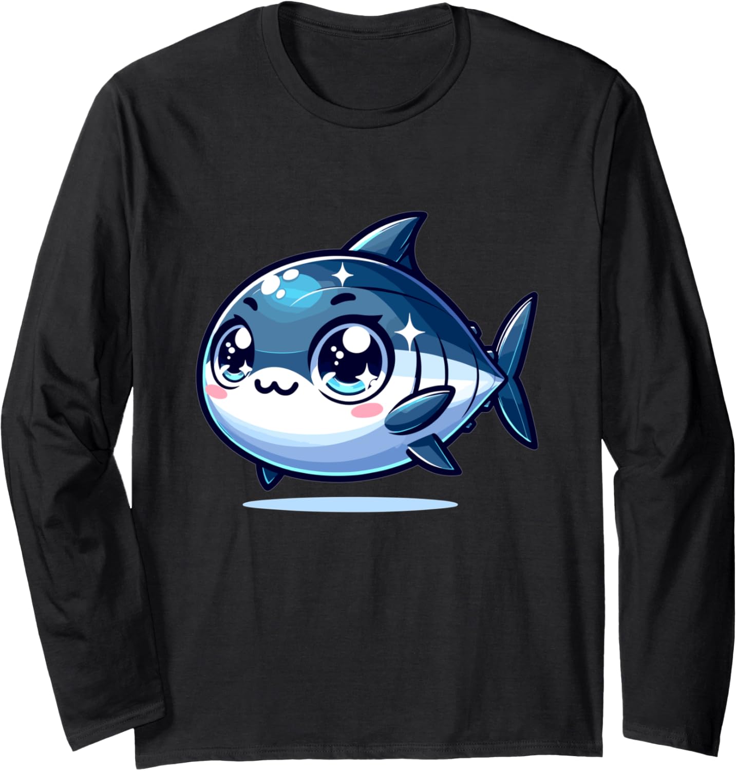 Adorable Cute Japanese Kawaii Chibi Tuna Fish Long Sleeve