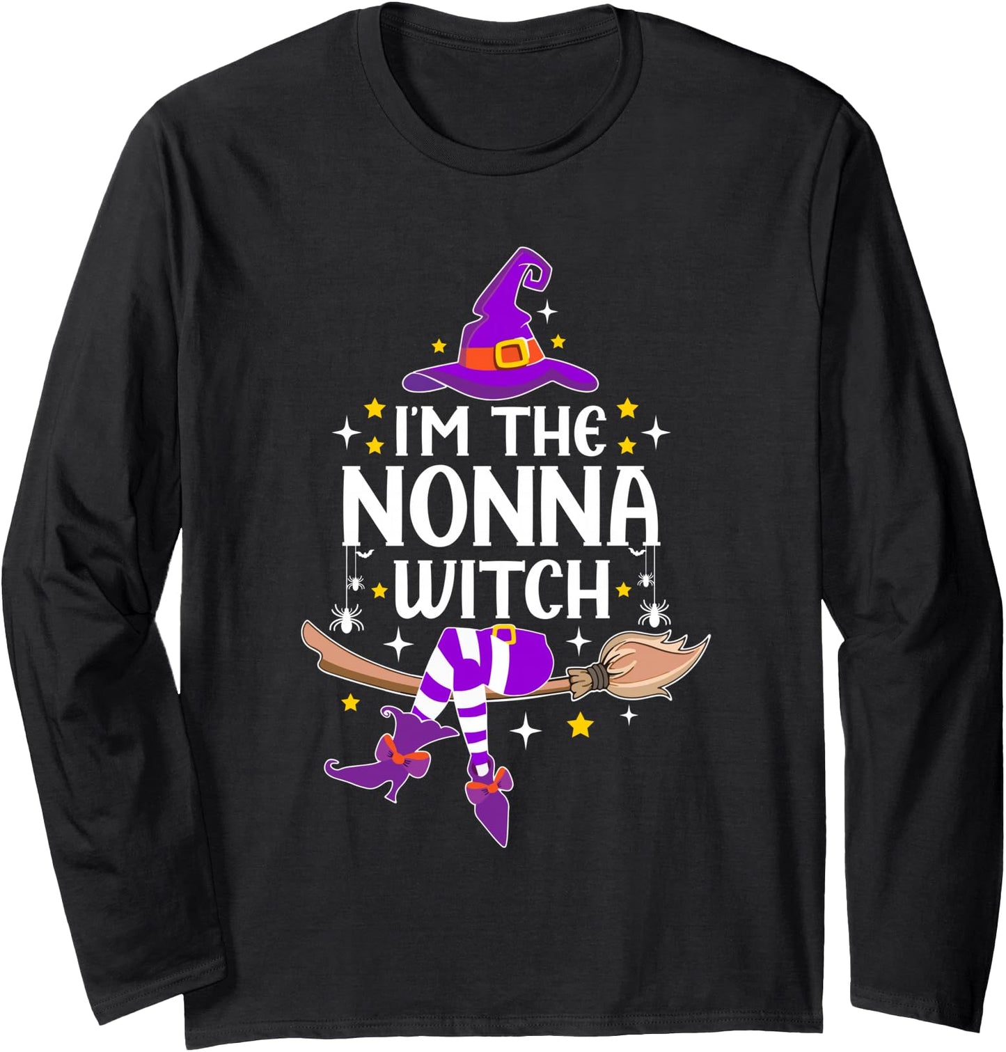 I'm The Nonna Witch Halloween Matching Group Costume Long Sleeve