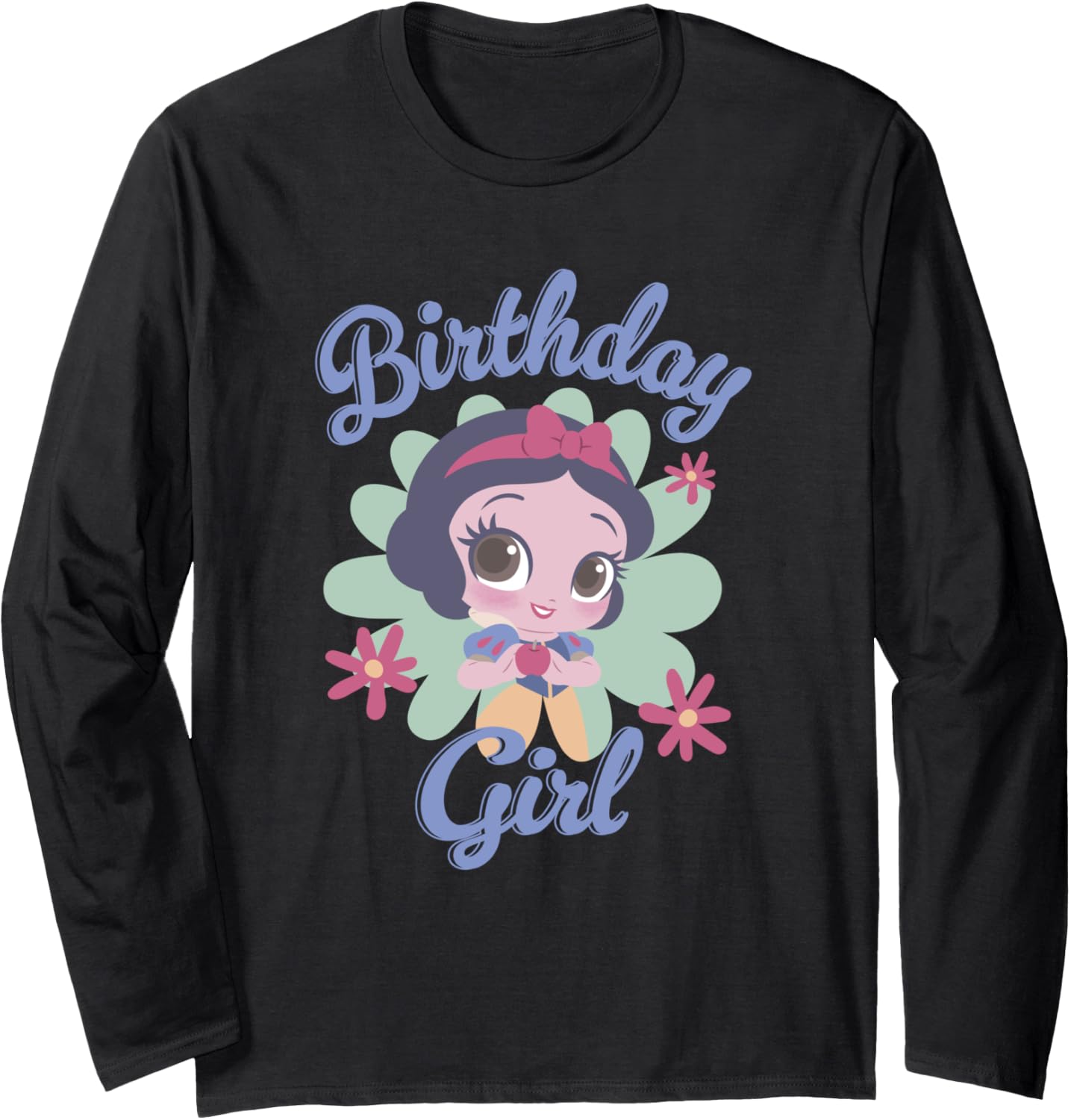 Disney Snow White Birthday Girl Chibi Portrait Long Sleeve