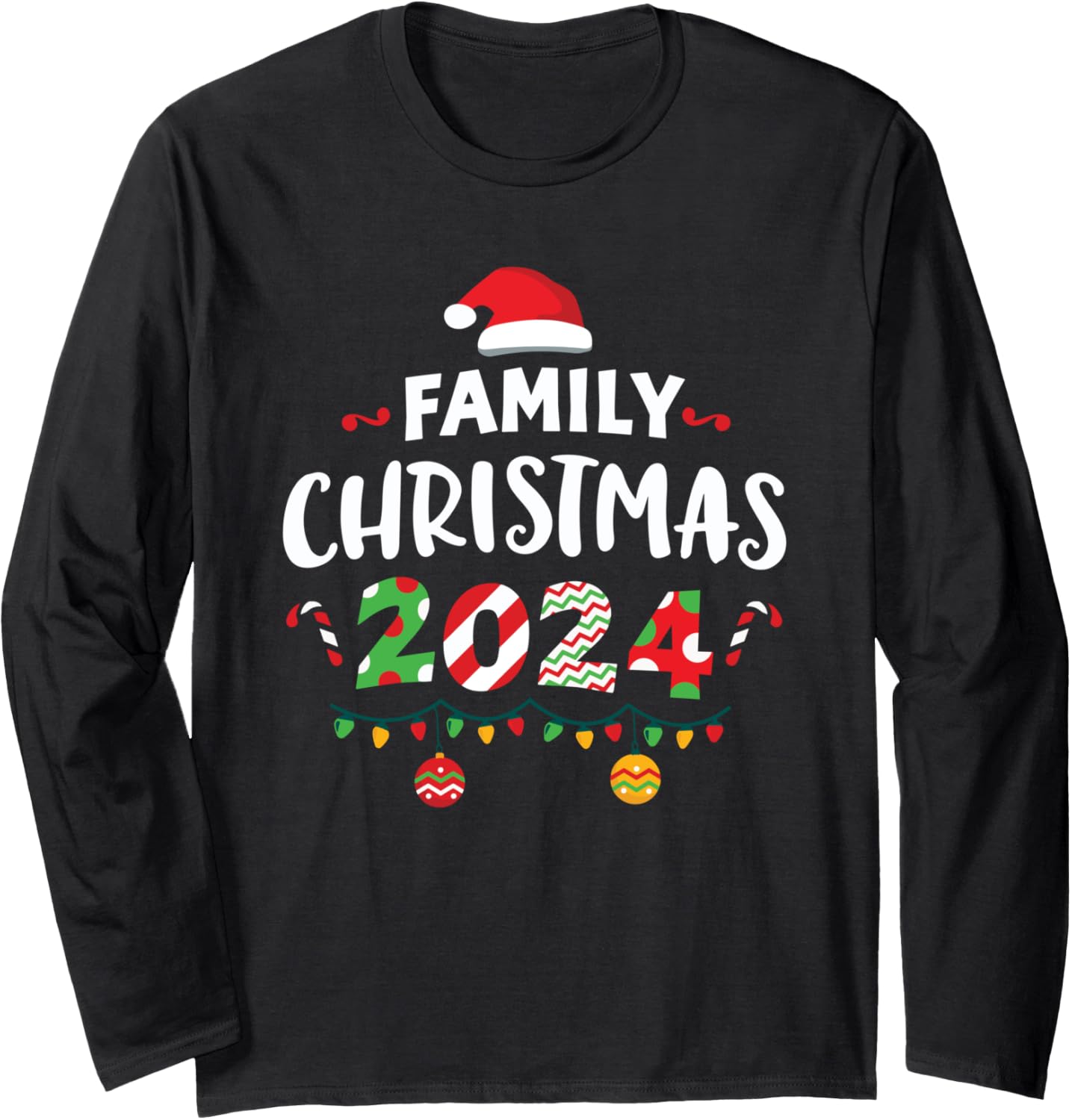 Family Christmas 2024 Pajamas Matching Sets Group Squad Xmas Long Sleeve