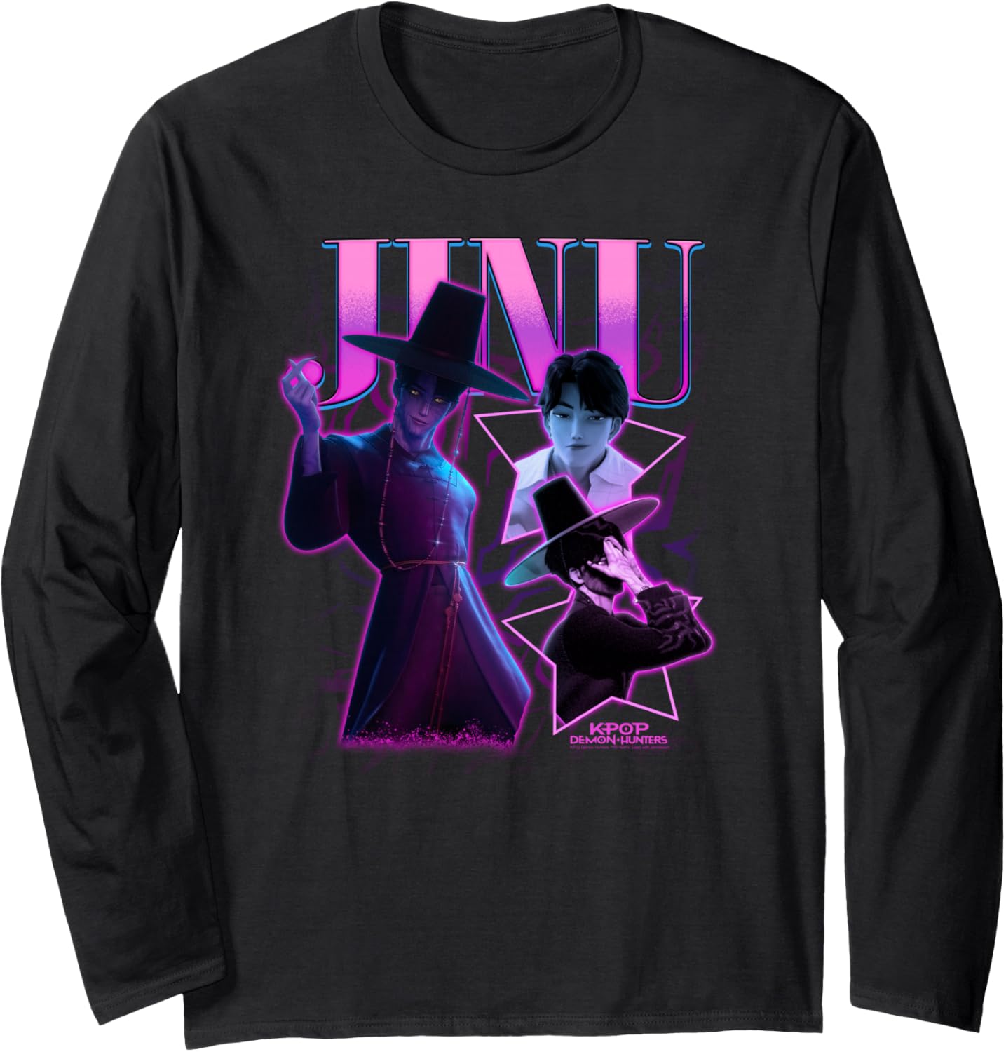 Kpop Demon Hunters Jinu Showcase Y2K Style Poster Long Sleeve