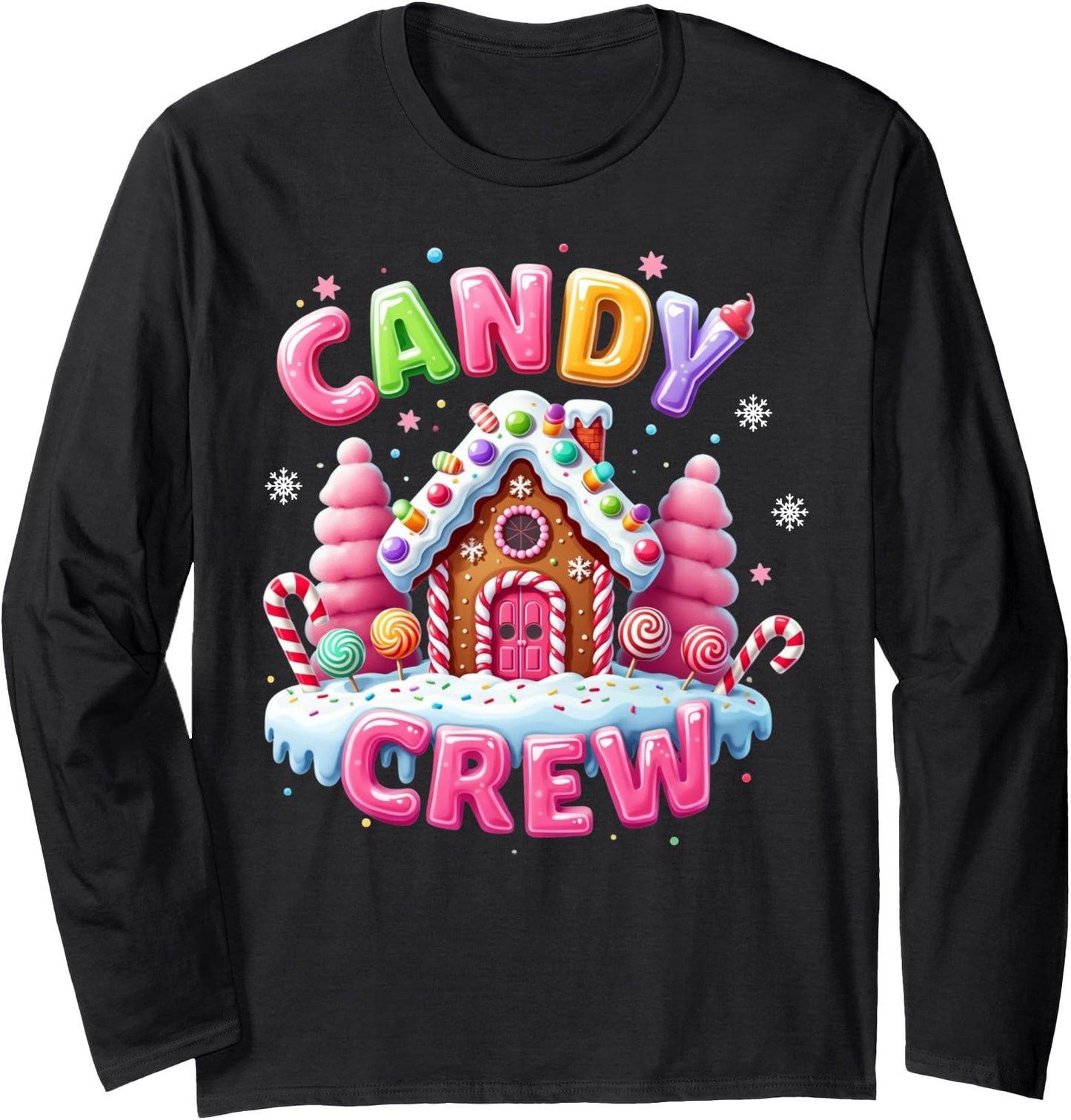 Candy Land Candy Crew Decorations Sweetie Candy Squad Xmas Long Sleeve