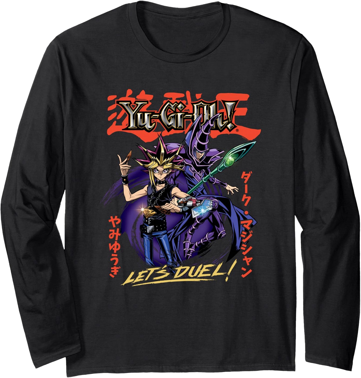 Yu-Gi-Oh! Duel Monsters Yugi and Dark Magician Duel Anime Long Sleeve