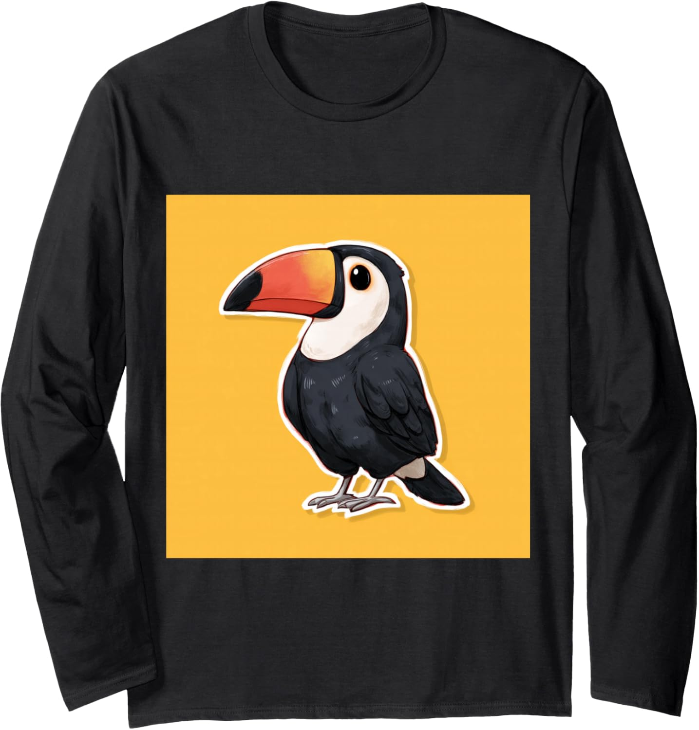 Sweet, Playful, Overly Cute Chibi Style Cute Toucan Long Sleeve