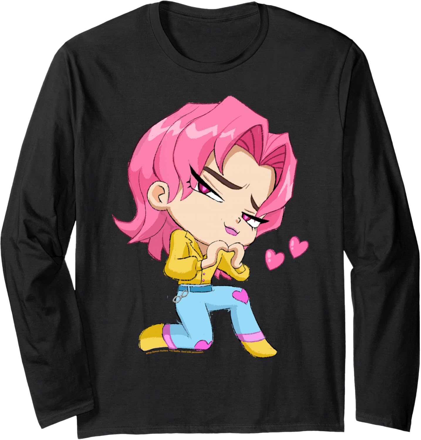 Kpop Demon Hunters Halloween Chibi Romance from Saja Boys Long Sleeve