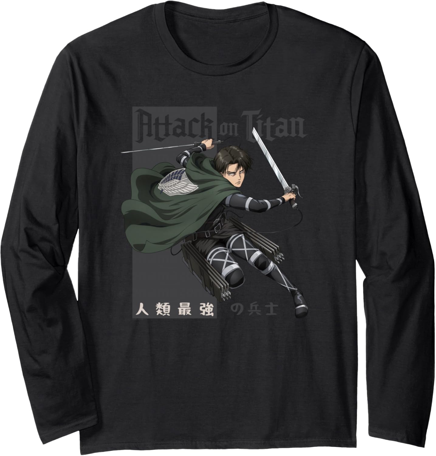 Attack on Titan Season 4 Humanity's Strongest Soldier Anime Long Sleeve