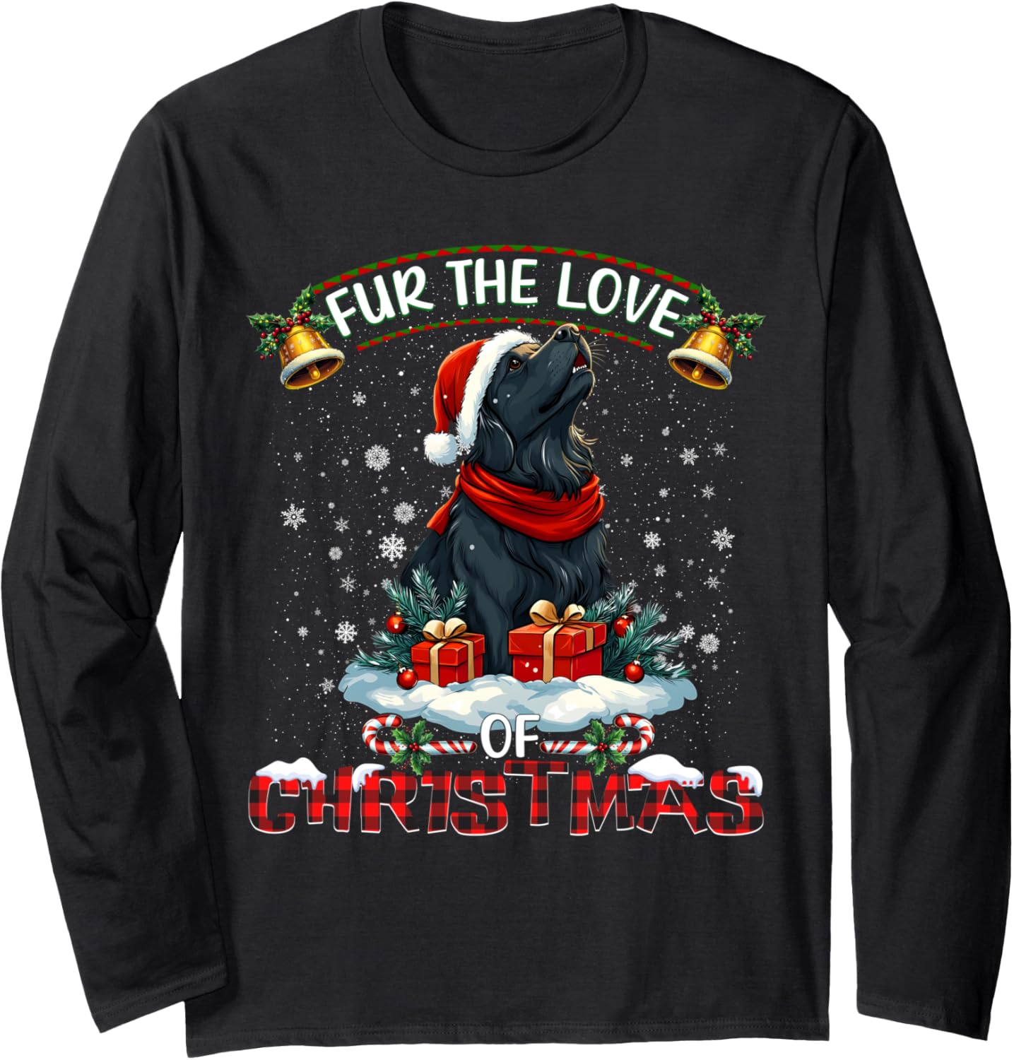 Newfoundland Christmas Tree Decorations Dog Lover Xmas Long Sleeve