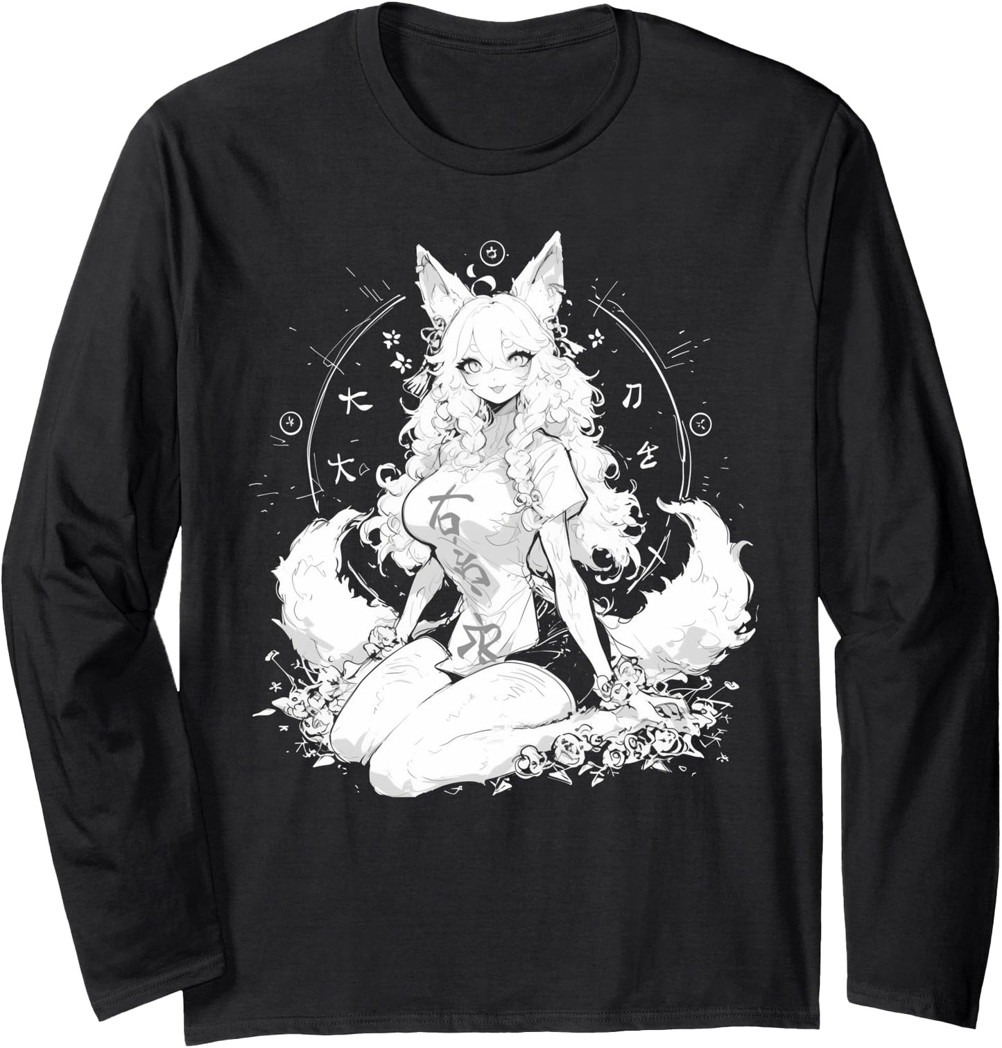 Goth Grunge Demon Anime Furry Wolf Horror Alt Aesthetic Long Sleeve