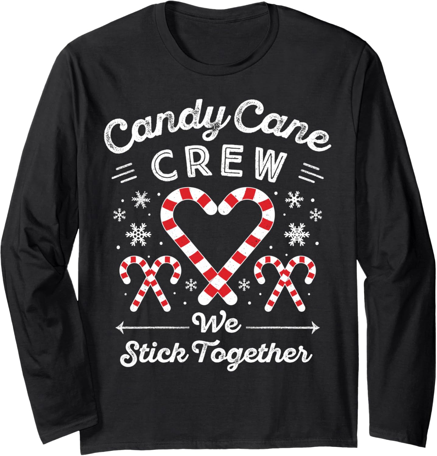 Christmas Candy Cane Heart Holiday Family Matching Pajama PJ Long Sleeve