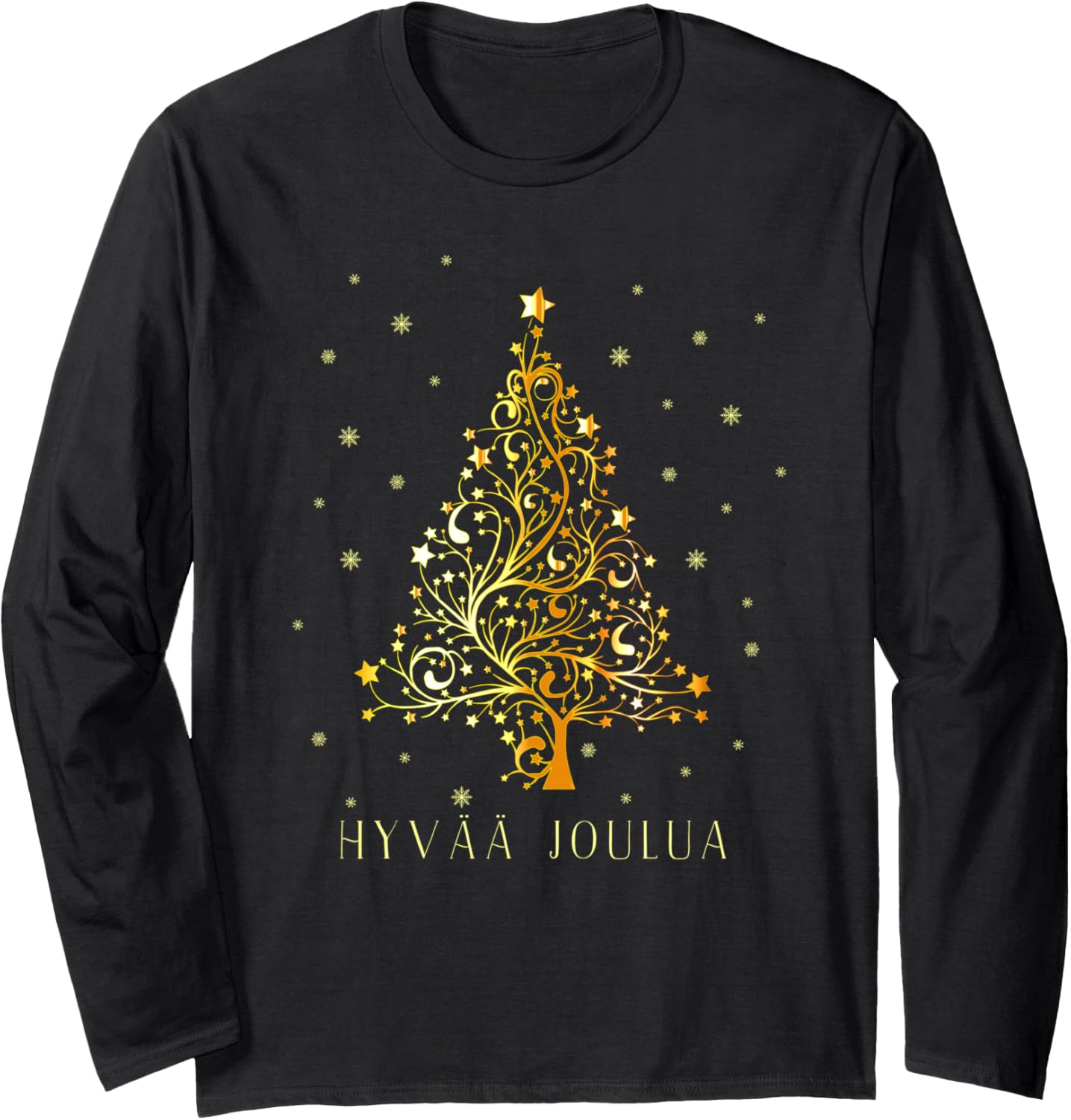 Finnish Christmas Tree Finland Ornament Decoration Star Xmas Long Sleeve