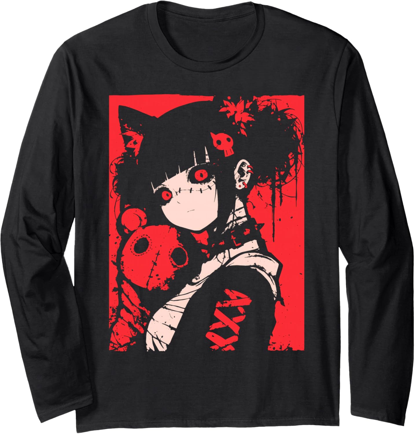 Horror Anime Manga | Japan Japanese Creepy Kawaii Goth Long Sleeve