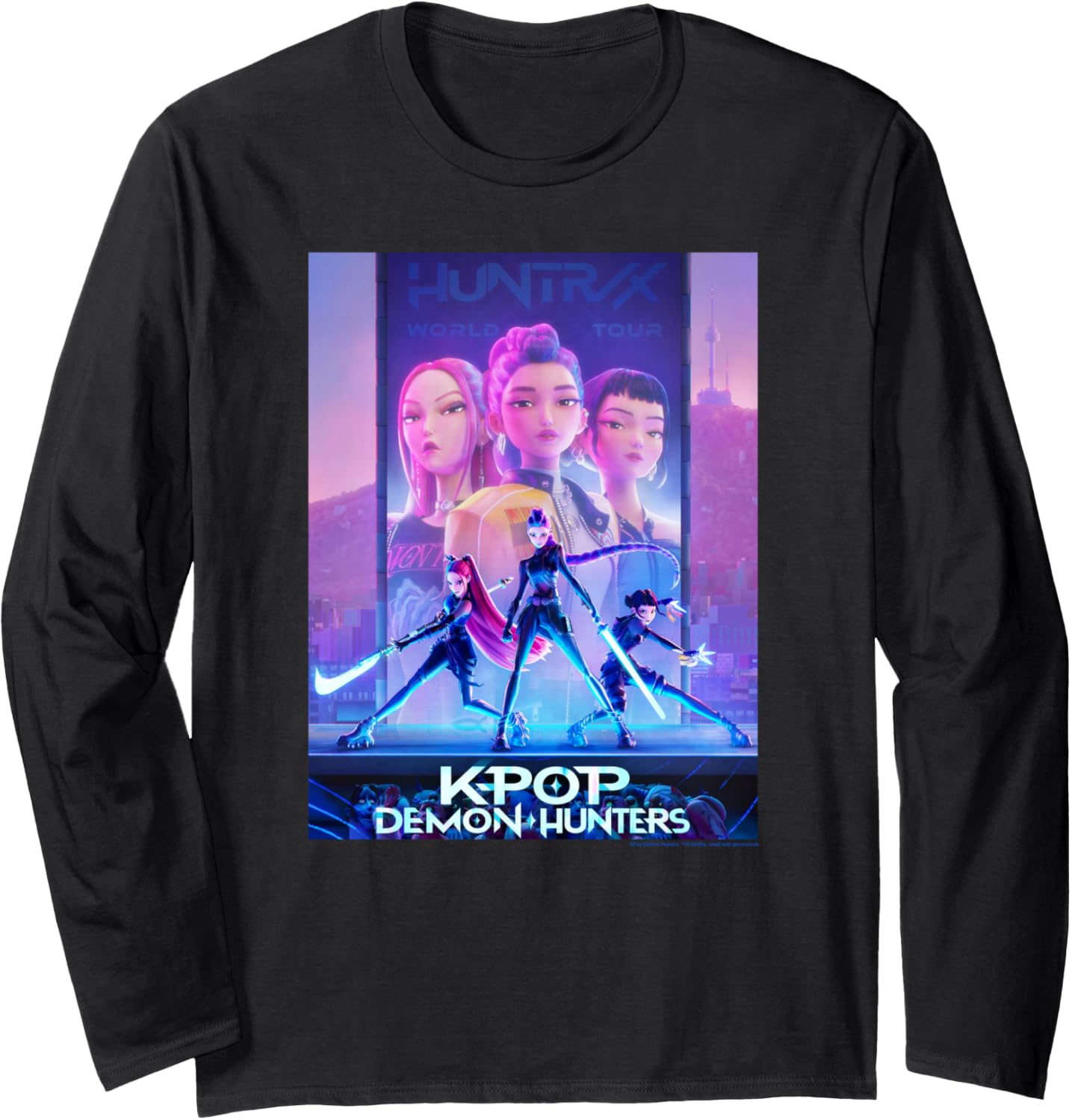 Kpop Demon Hunters Halloween Movie Poster Long Sleeve