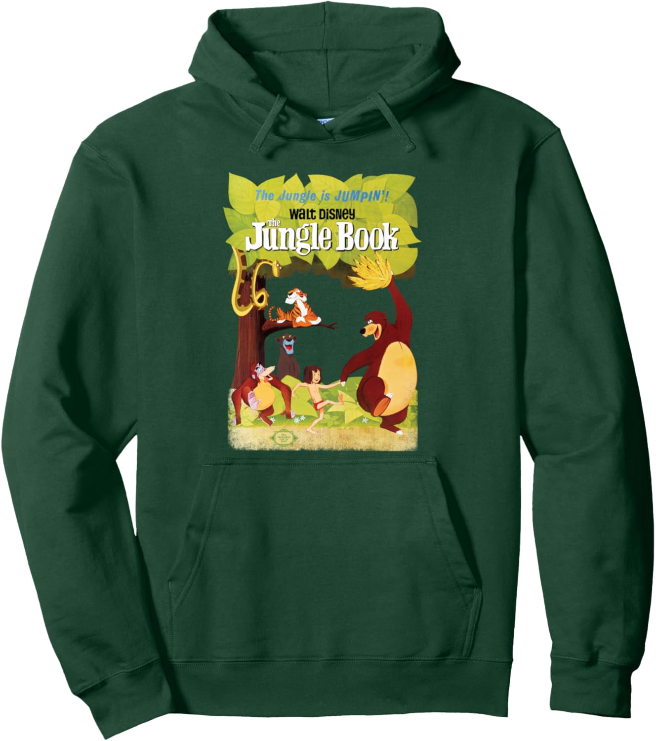 Disney The Jungle Book Retro Movie Poster Pullover Hoodie