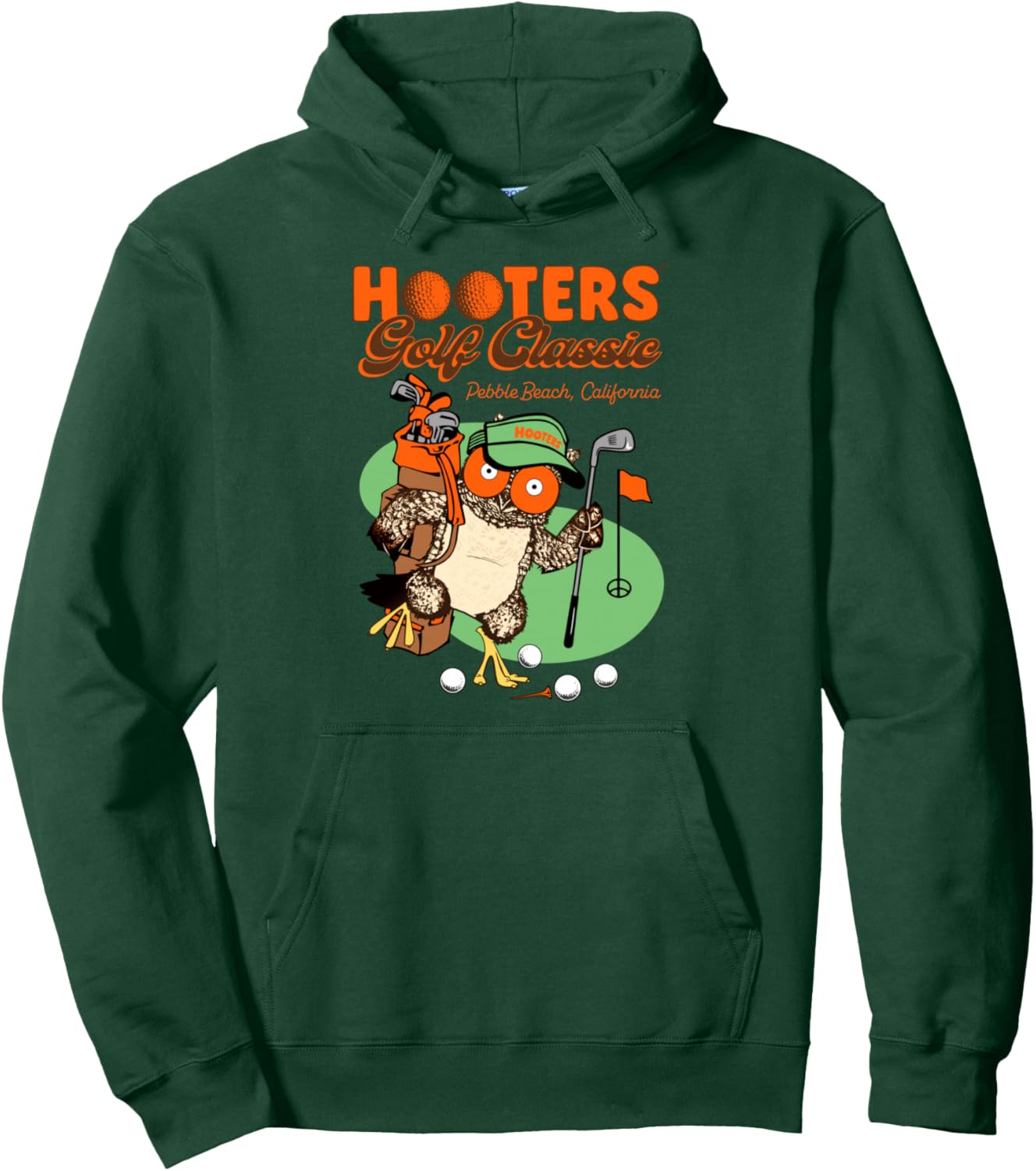 Hooters Pebble Beach Golf Classic Hootie the Owl Logo Funny Pullover Hoodie