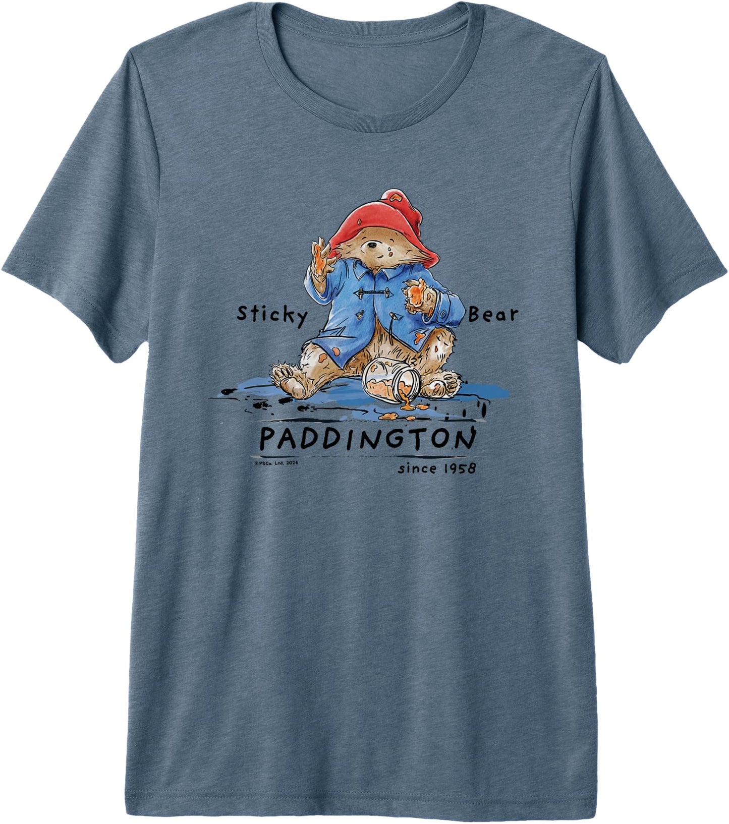 Paddington Sticky Bear Classic Illustration Premium Tri-Blend
