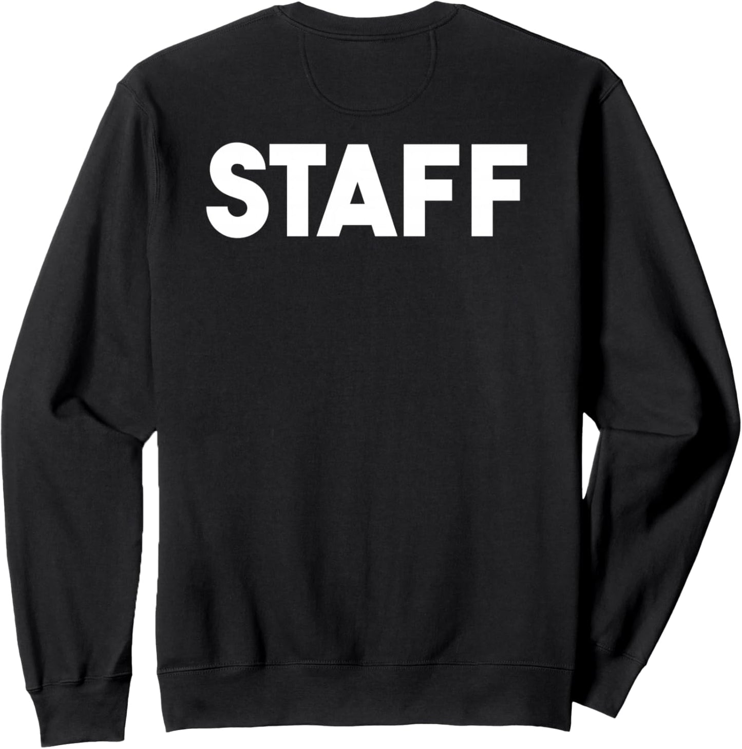 Back Print Wide Back Lettering Staff Sweatshirt