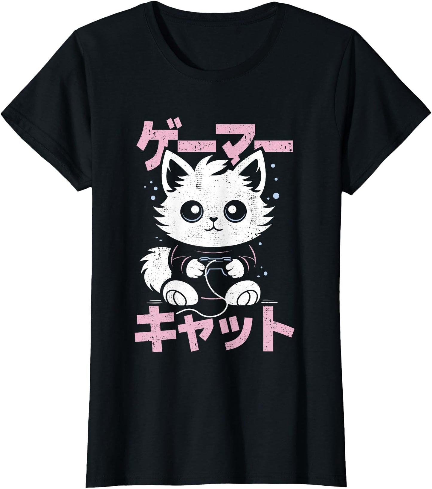 Cute Japanese Gamer Cat Lover Video Game Girl Gaming
