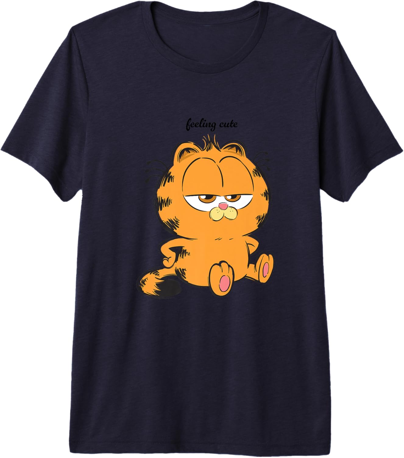 Garfield Feeling Cute Moody Chibi Pose Premium