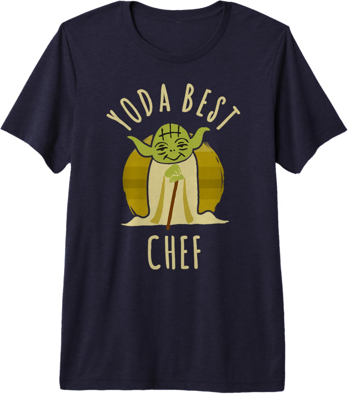 Star Wars Master Yoda Best Chef Cute Chibi Big Chest Poster Premium