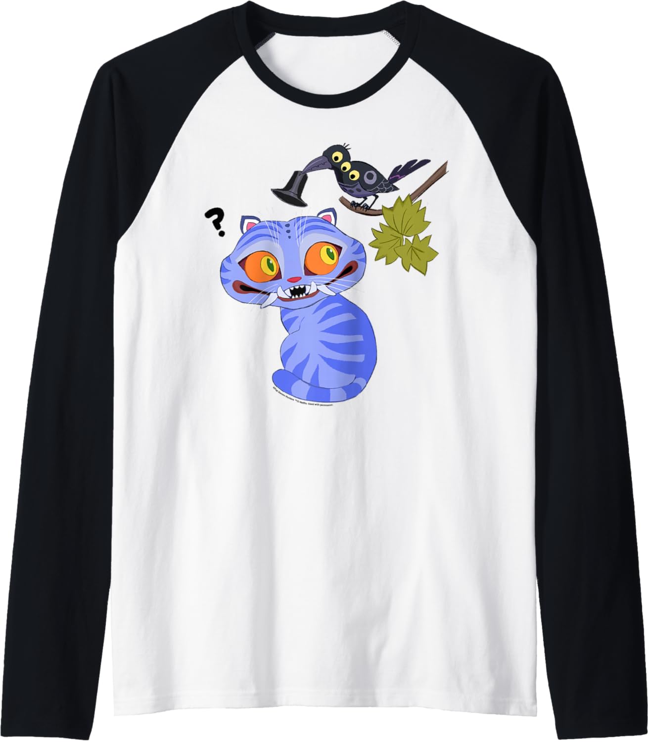 Kpop Demon Hunters Halloween Derpy & Sussy Playing with Hat Raglan Baseball Tee
