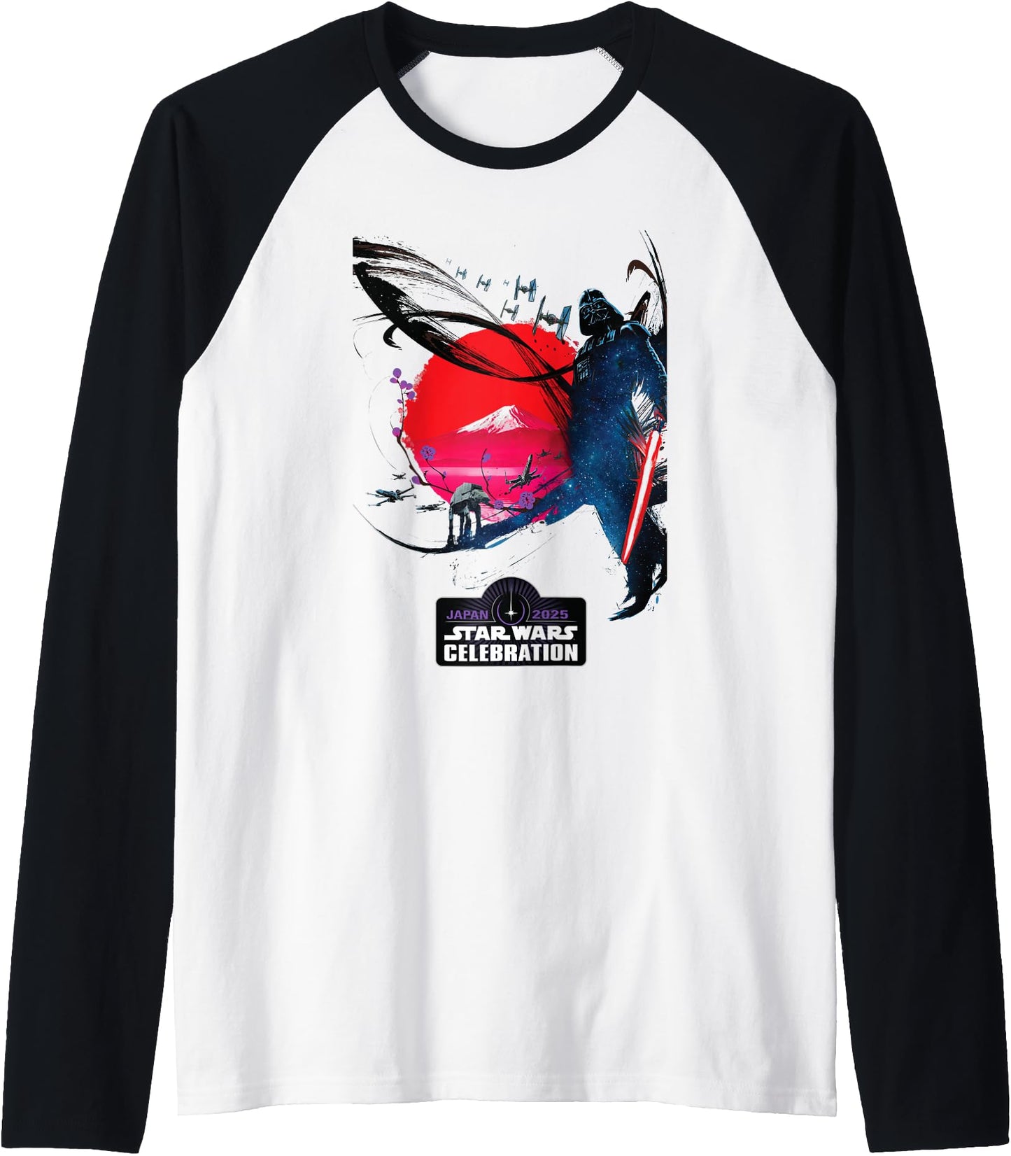 Star Wars Celebration Japan 2025 Logo & Darth Vader Key Art Raglan Baseball Tee