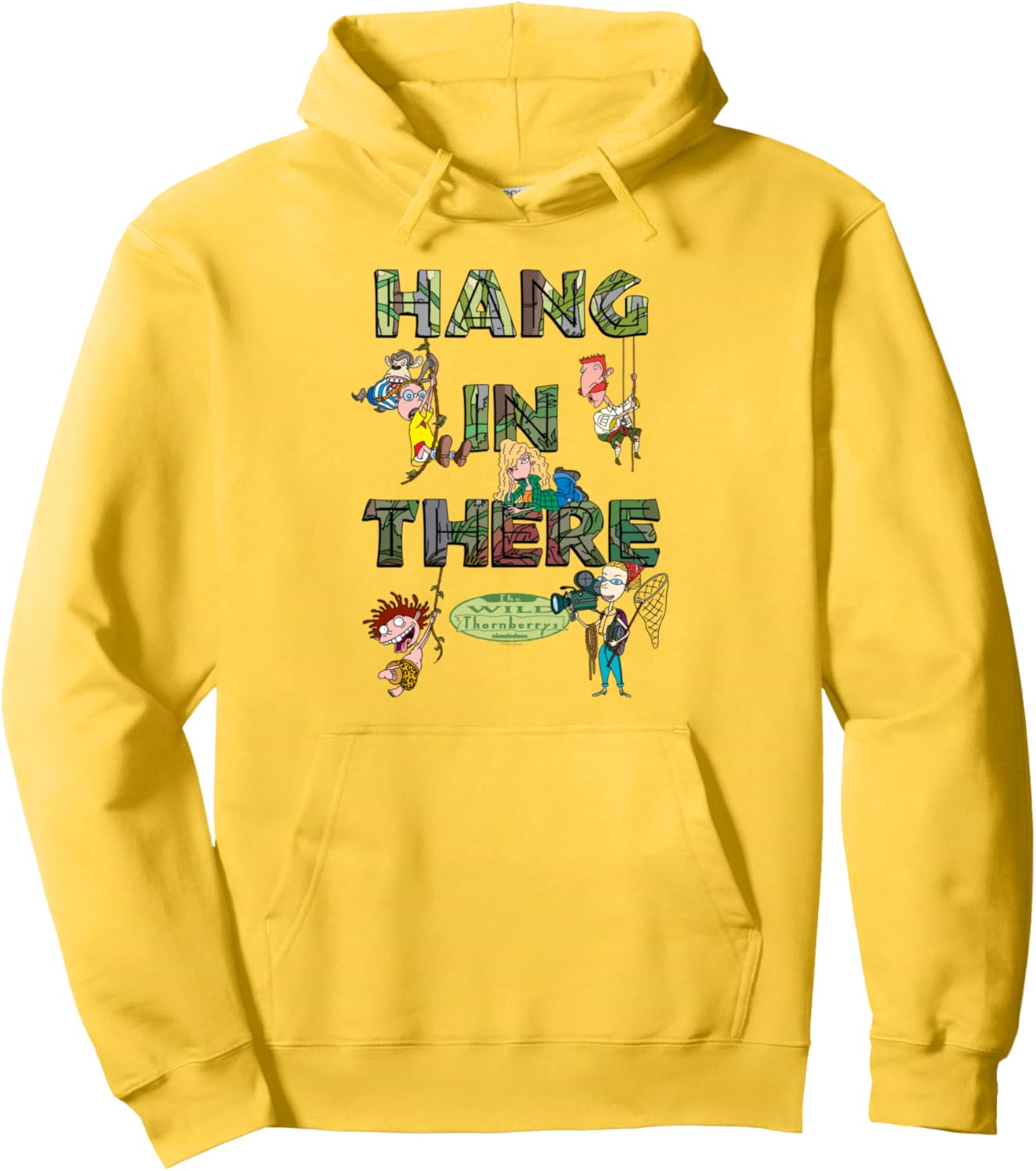 Wild Thornberry's Hang in There Family Cartoon Pullover Hoodie