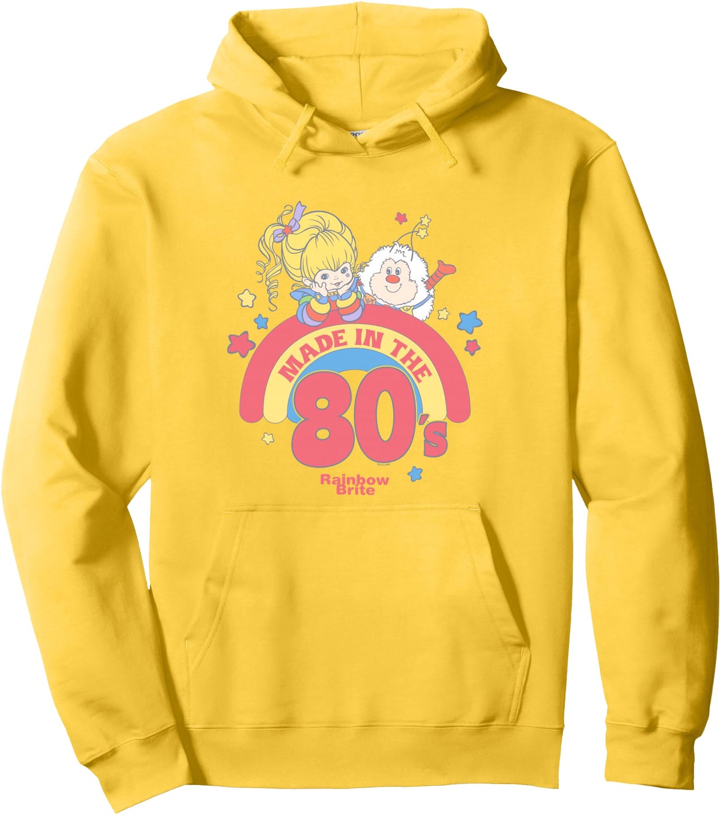 Rainbow Brite Me In The 80's Pastel Colors Retro Chest Logo Pullover Hoodie