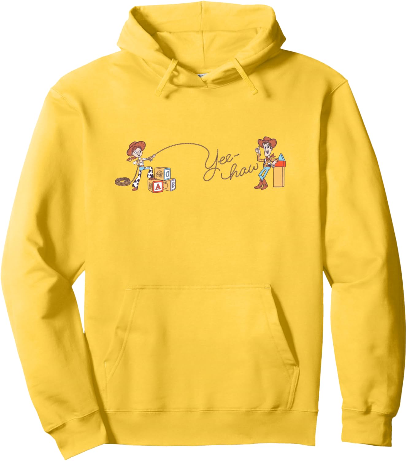 Disney Pixar Toy Story Jessie Woody Cawboys Yee Haw Logo Pullover Hoodie