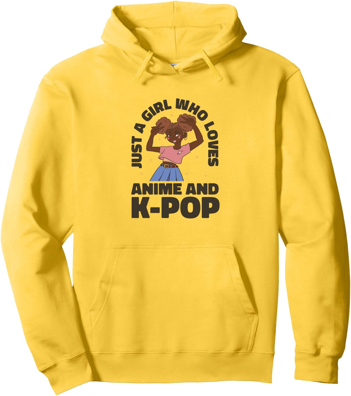 Anime Just A Girl Who Loves Anime And Kpop Pullover Hoodie