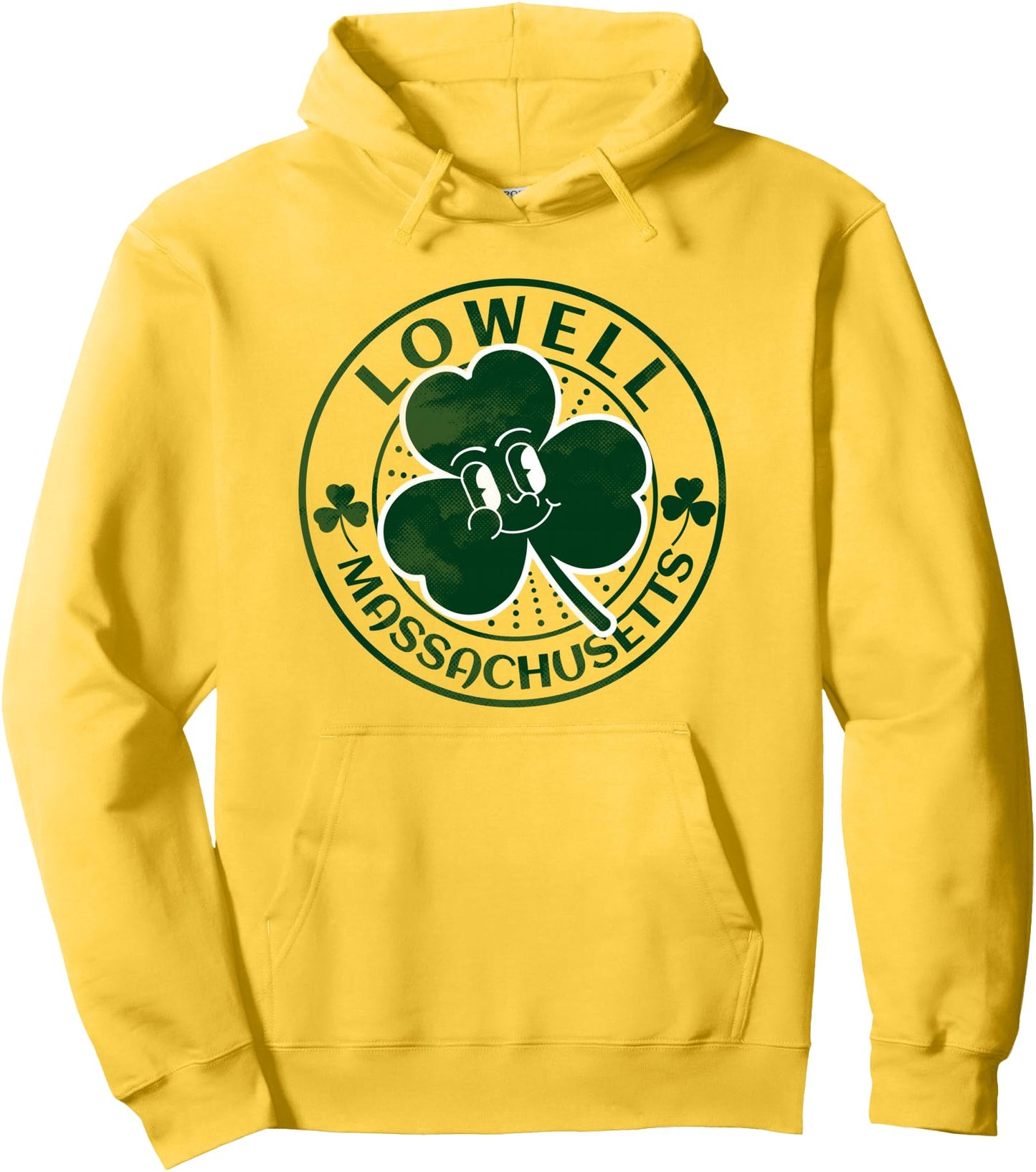 Lowell Massachusetts Irish Shamrock MA Retro Souvenir Pullover Hoodie