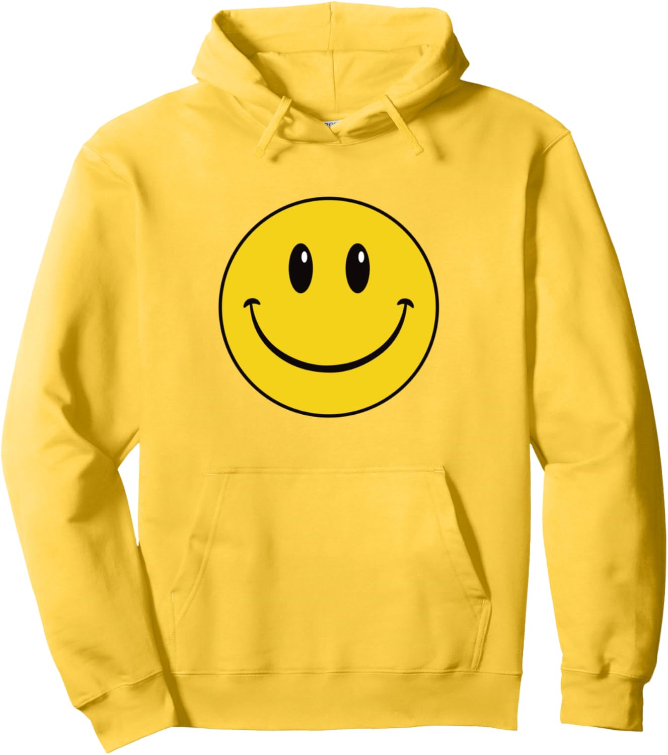 70s Yellow Smile Face Shirt Cute Happy Peace Smiling Face Pullover Hoodie