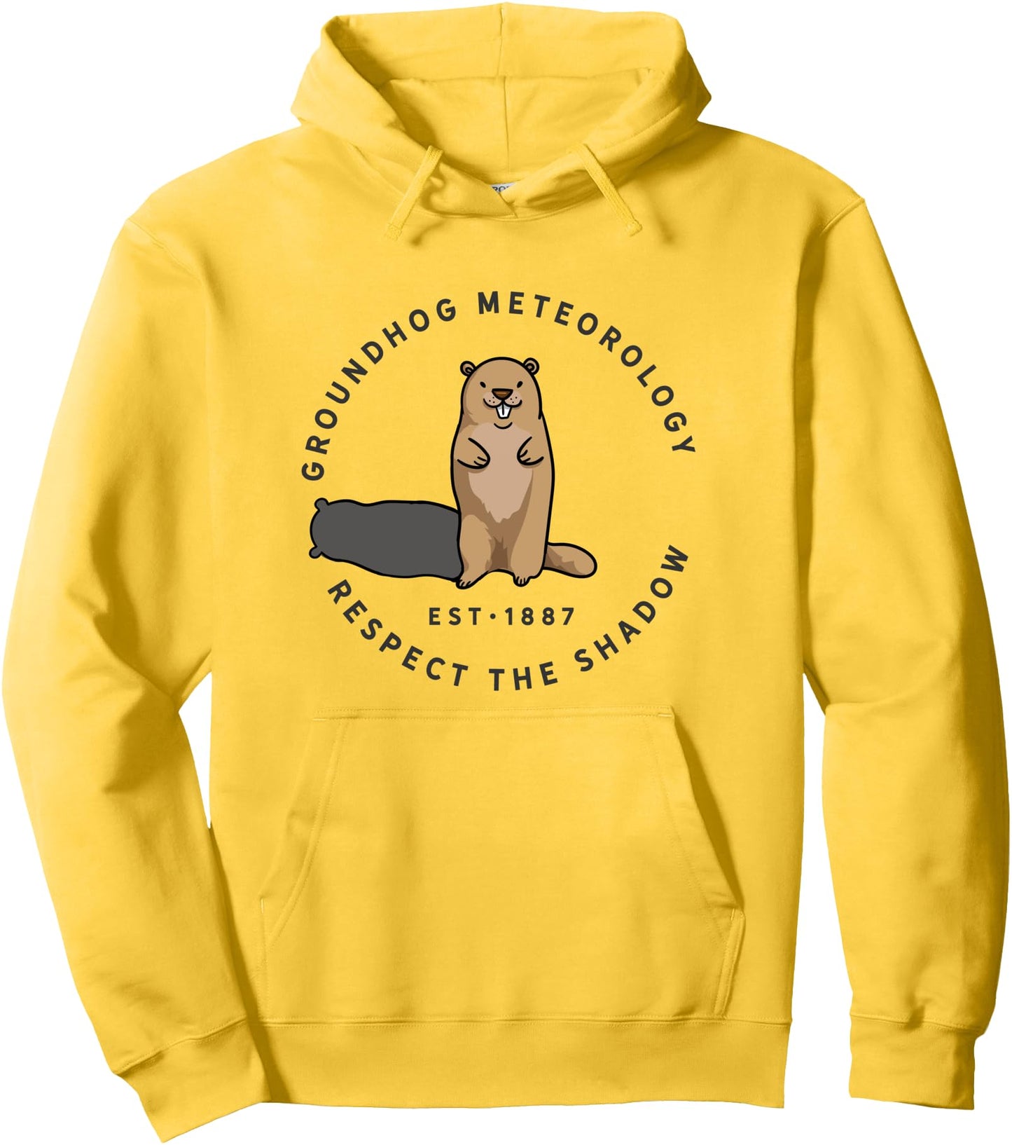 Groundhog Day Funny Quote - Respect the Shadow Meteorology Pullover Hoodie