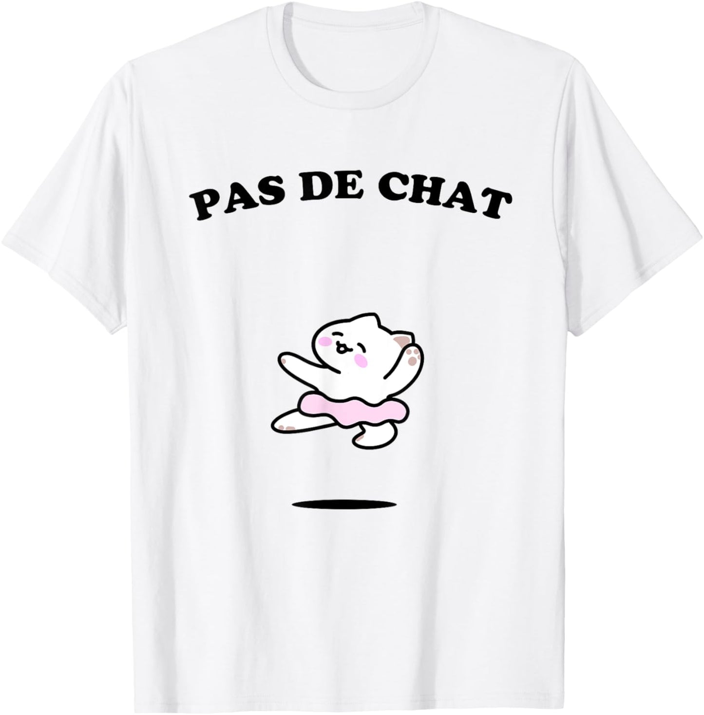 Cute Chibi Ballet Cat jumping a Pas De Chat Dance move