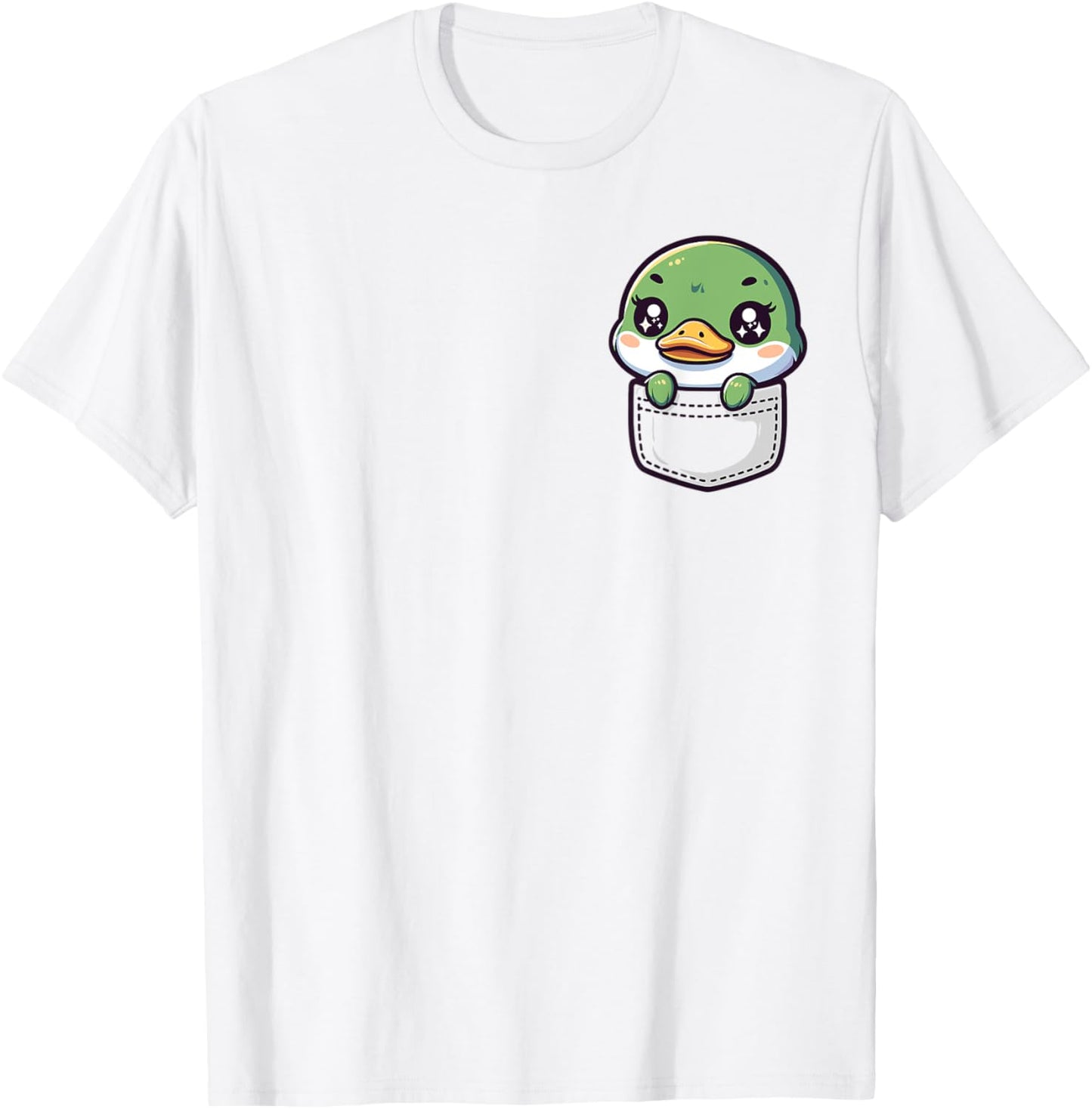 Adorable Cute Chibi Japanese Pocket Kawaii Mallard Duck