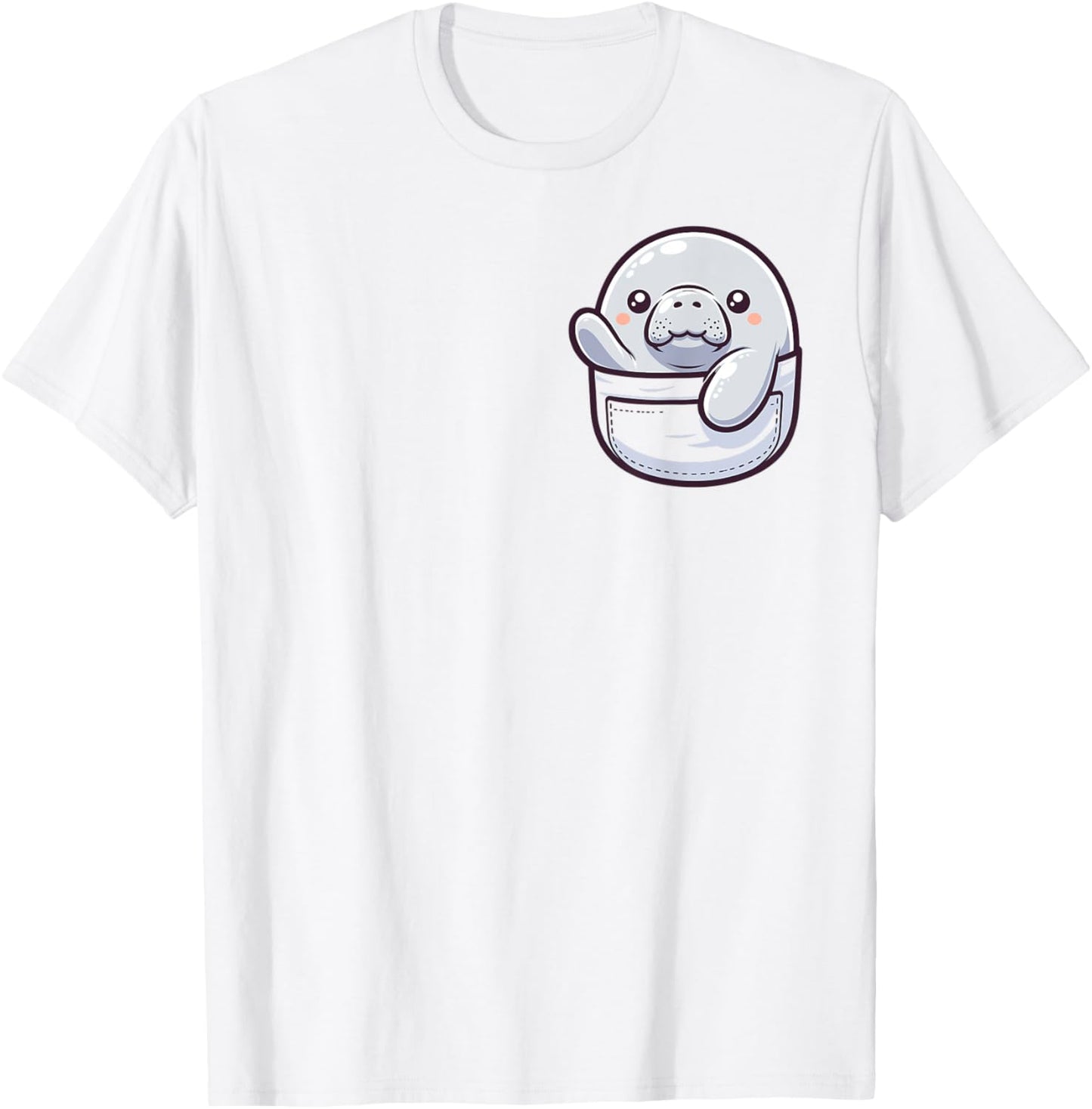 Adorable Cute Chibi Japanese Pocket Kawaii Manatee