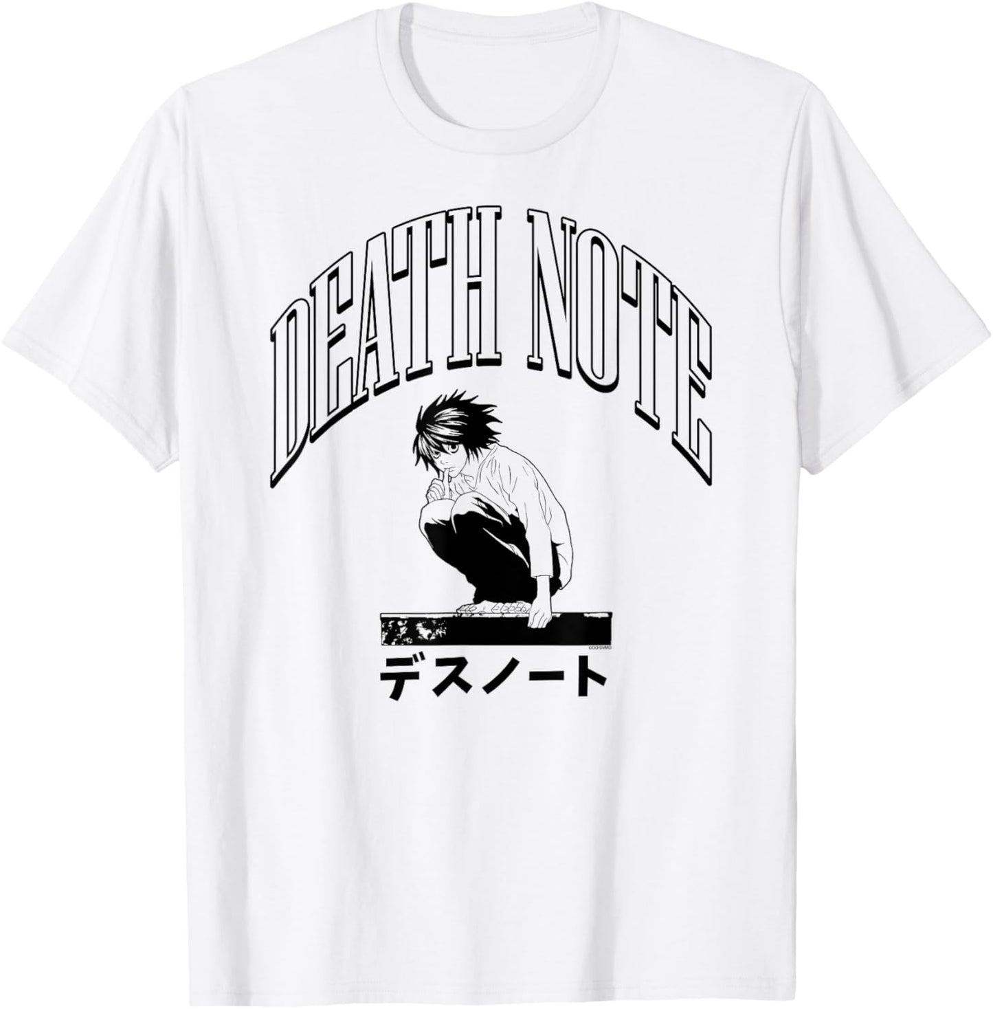 Death Note Crouching L Athletic Logo Anime