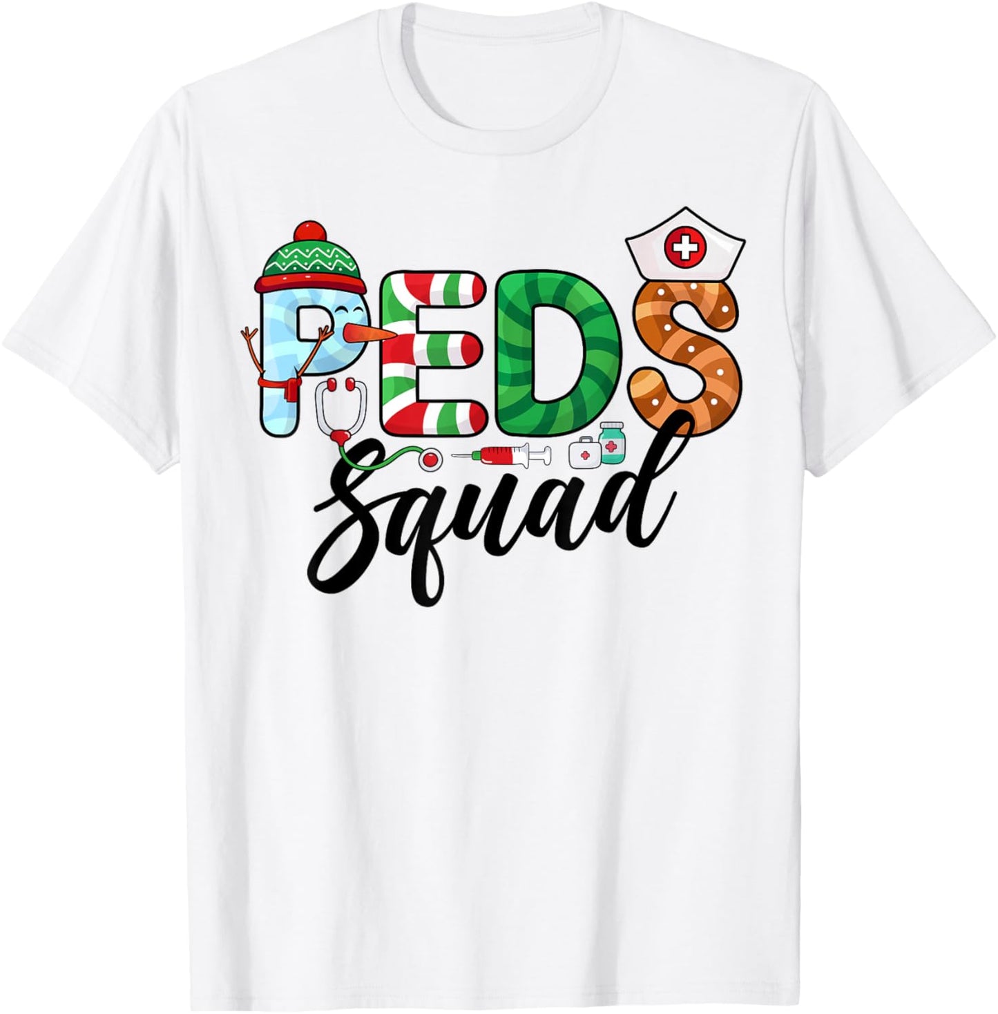 PEDS Squad Xmas Holiday Pediatric Nurse Team Christmas