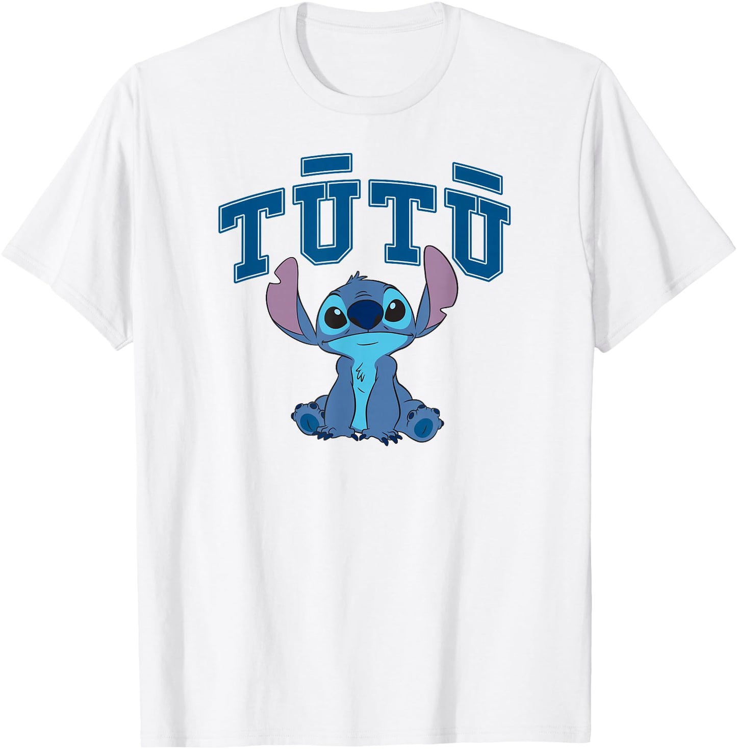 Disney Lilo & Stitch Tutu Cute Stitch Big Chest Text Logo