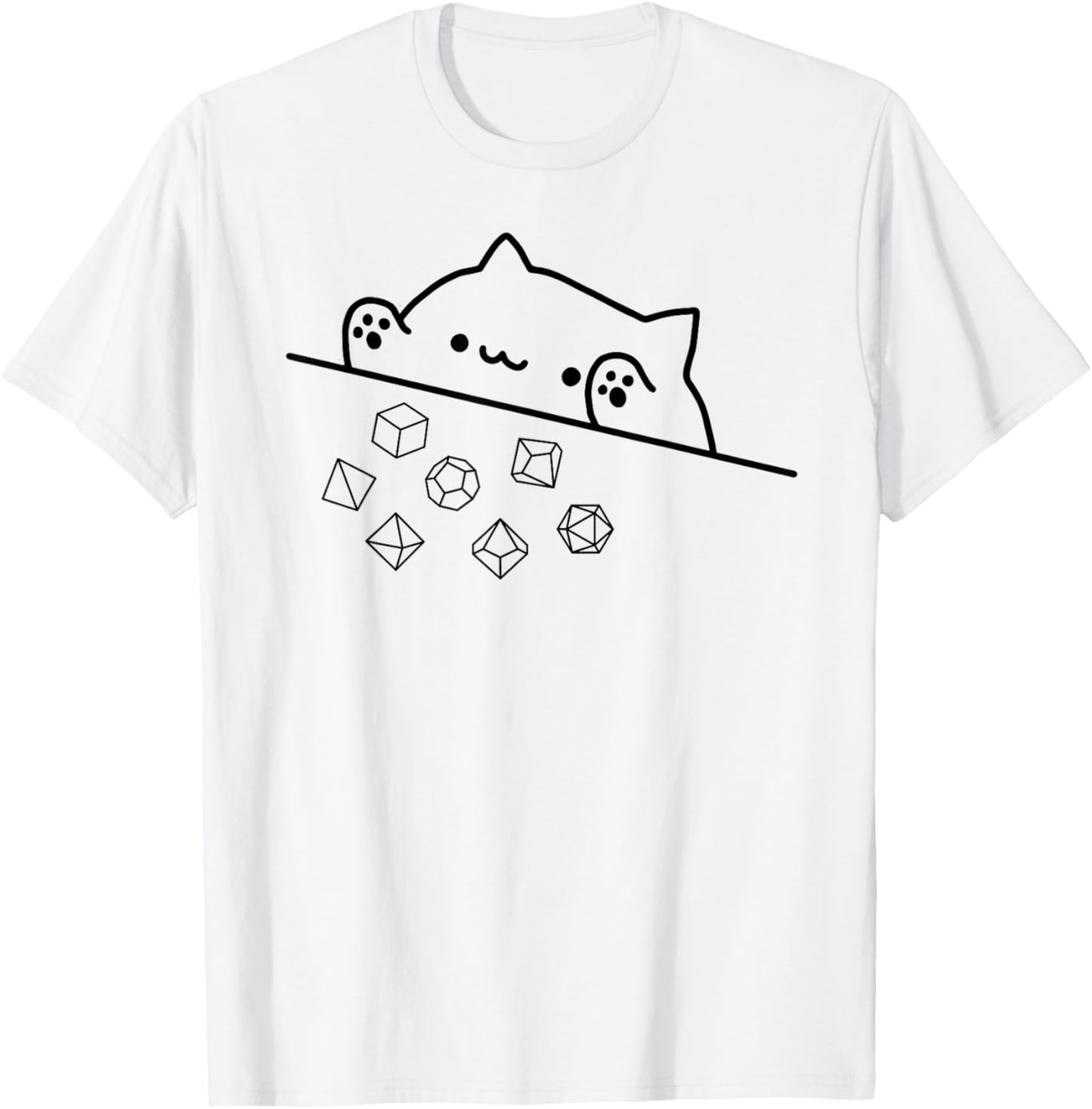 Cat Throwing Rainbow Dice Tabletop RPG